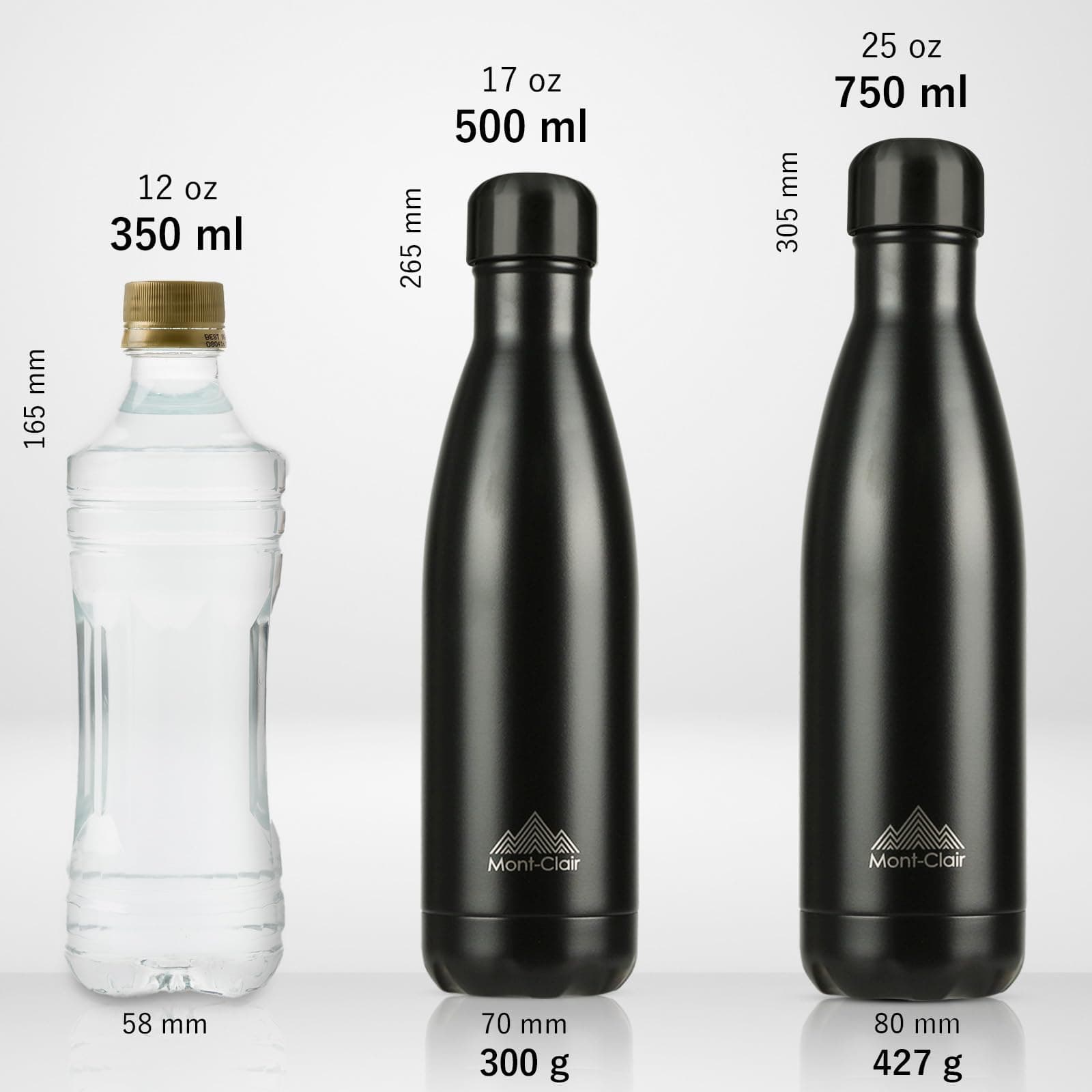 Mont-Clair l'O Trinkflasche Edelstahl – Bild 3