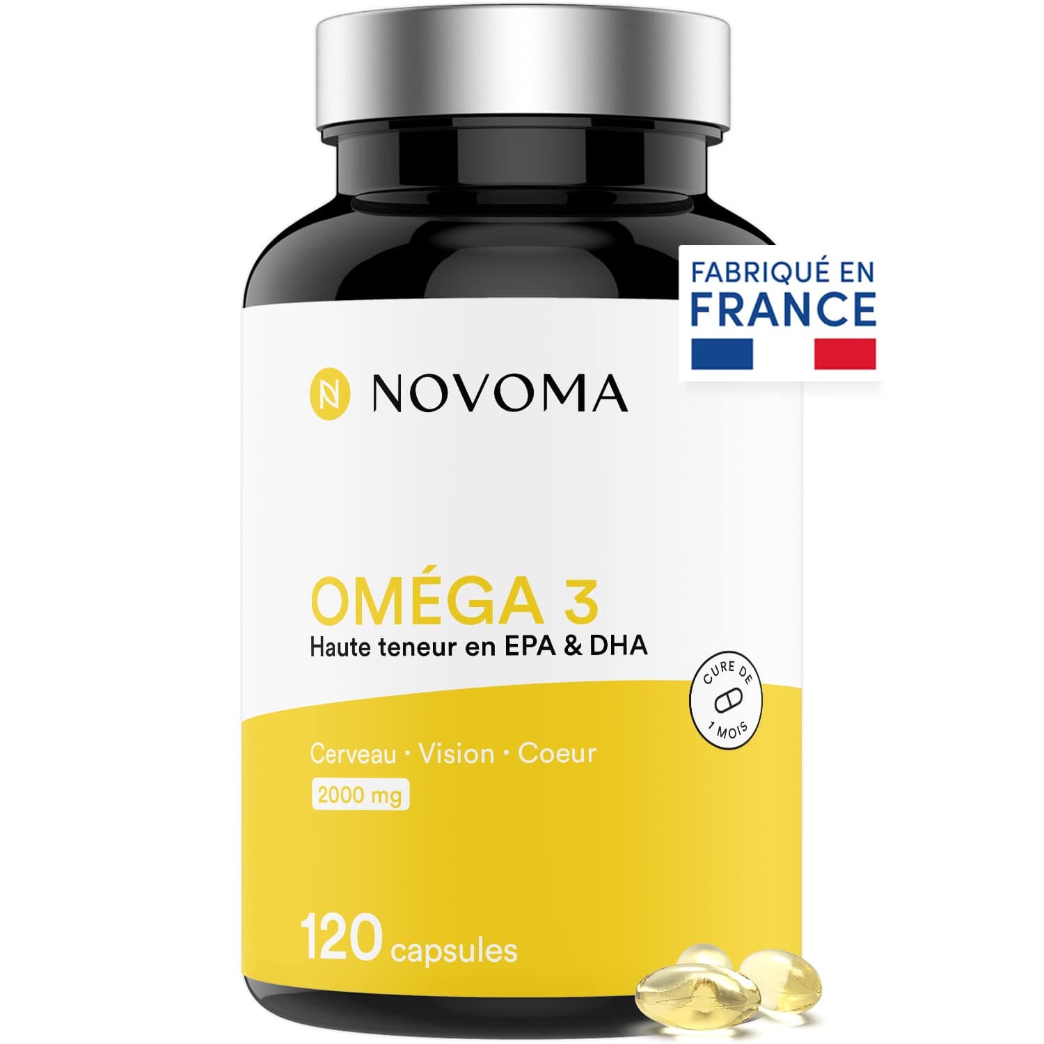 NOVOMA NOVOMA Oméga 3 Huile de Poisson Epax® 2000mg
