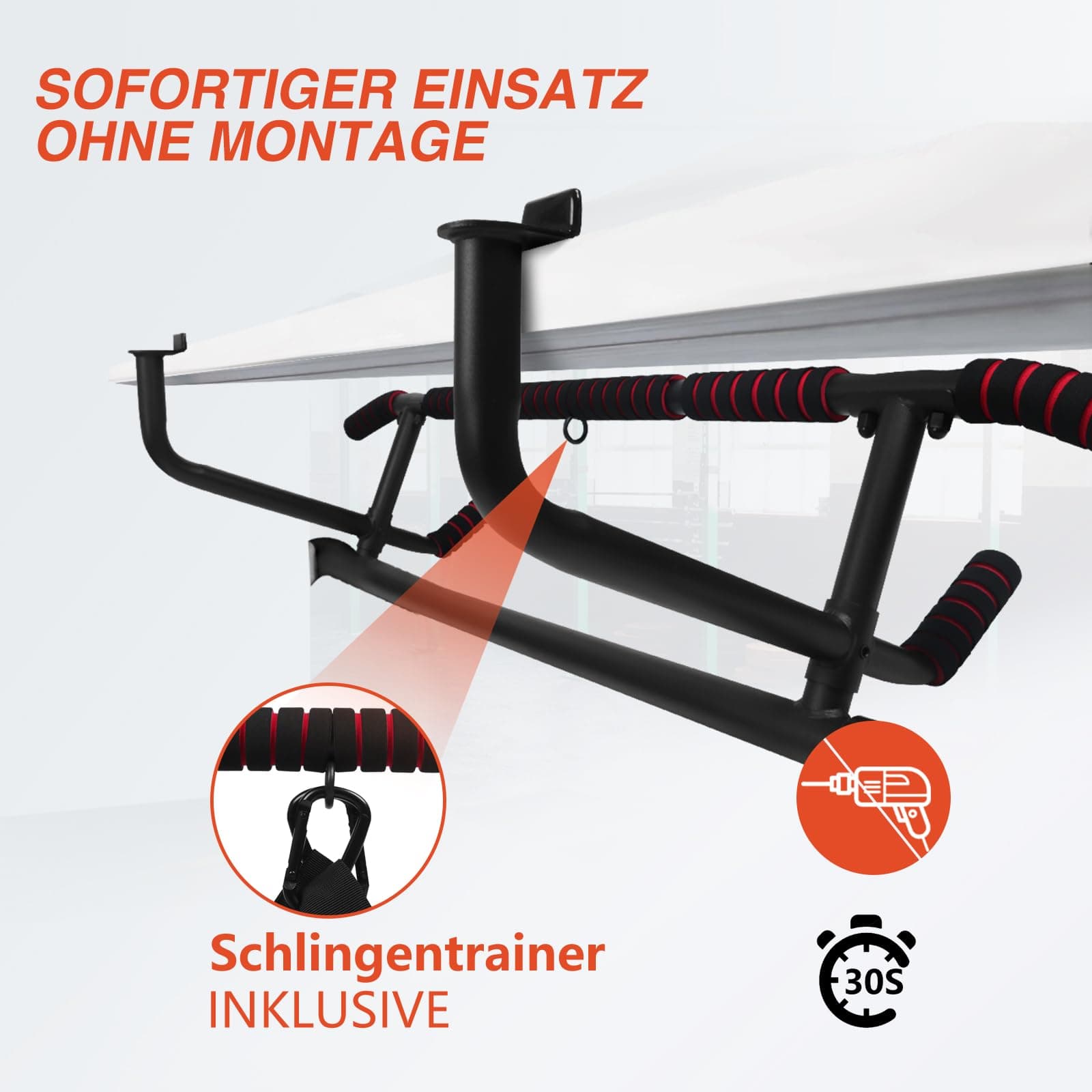 DH FitLife Klimmzugstange Türrahmen ohne Schrauben – Bild 2