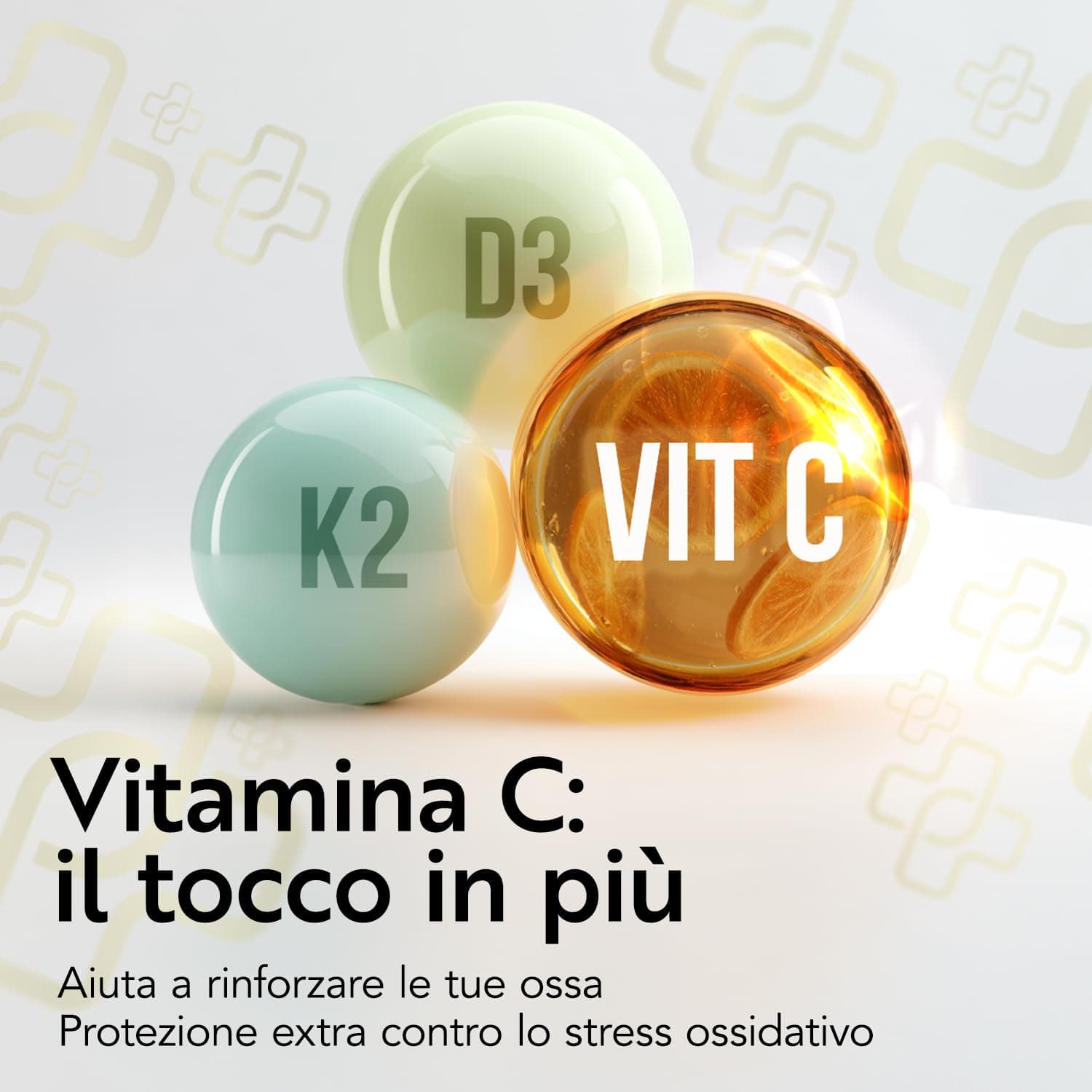 +LIFE Vitamina D3 K2 Mk7 Con Vitamina C PiùLife – 200 Compresse – Bild 3