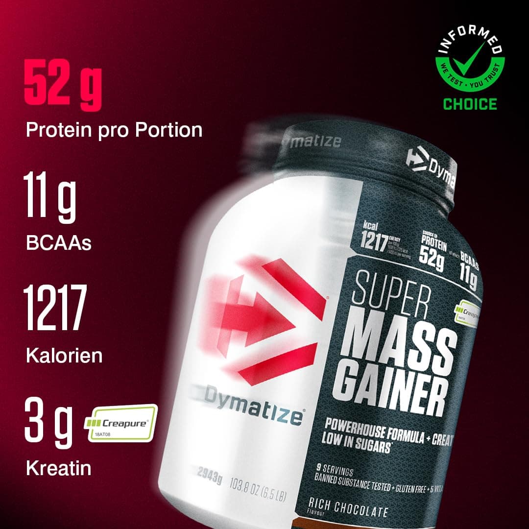 Dymatize Super Mass Gainer Rich Chocolate 2943g – Bild 2