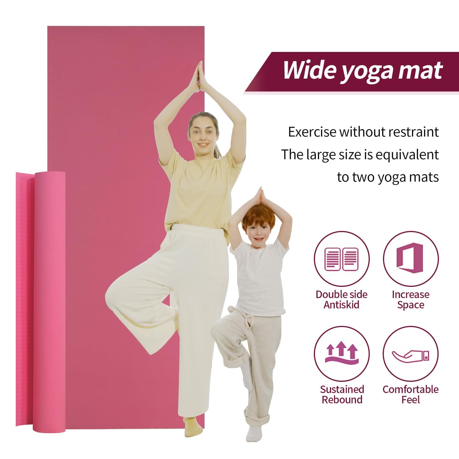 smallrun Esterilla Yoga Antideslizante 10mm Alfombrilla de – Bild 2