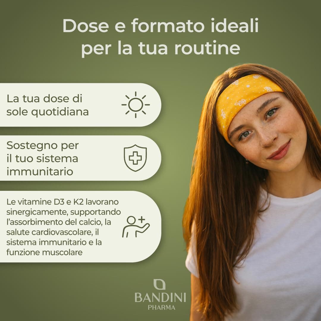 Bandini ® Vitamine D3 K2 Gouttes 1000 UI à Forte Dose – Bild 2