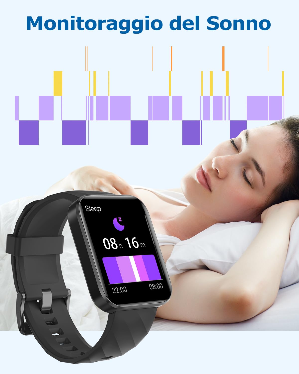 RUIMEN Smartwatch Uomo Donna Orologio Smart Watch Risposta – Bild 4