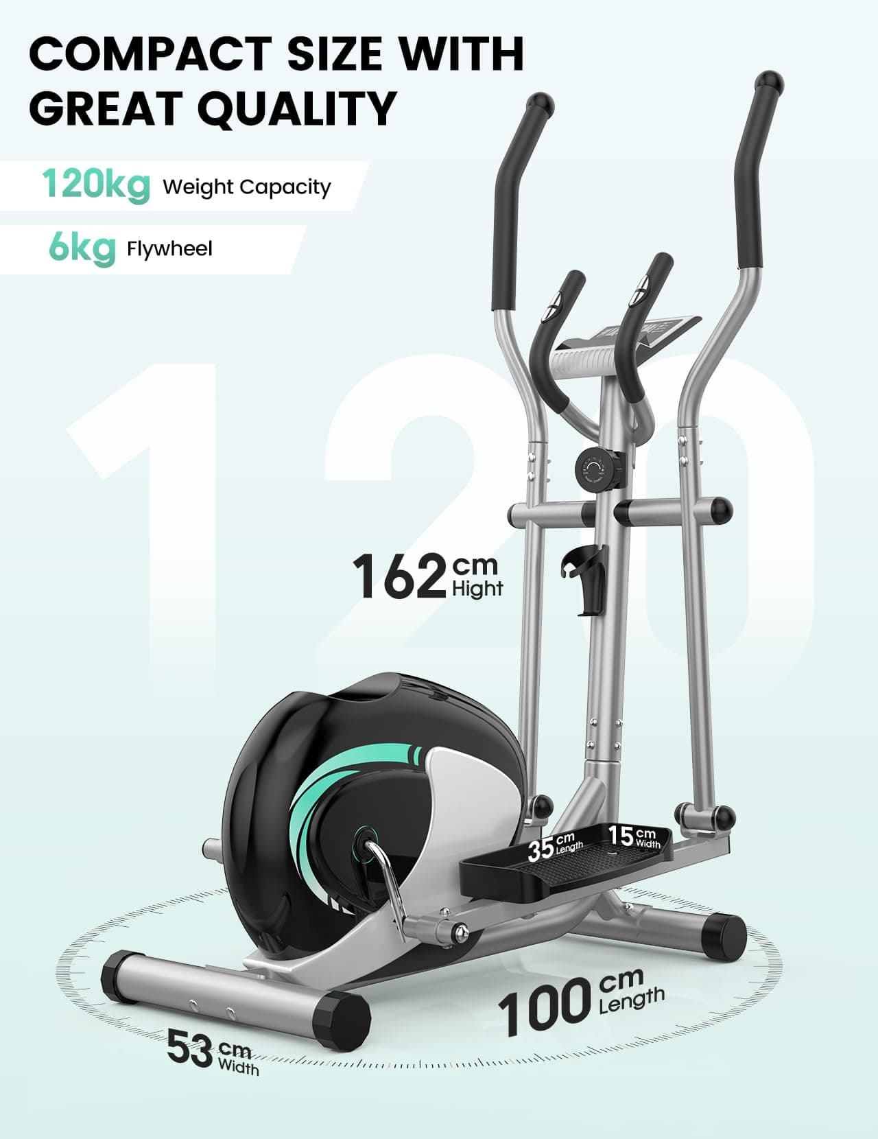 THERUN Crosstrainer für Zuhause – Bild 8