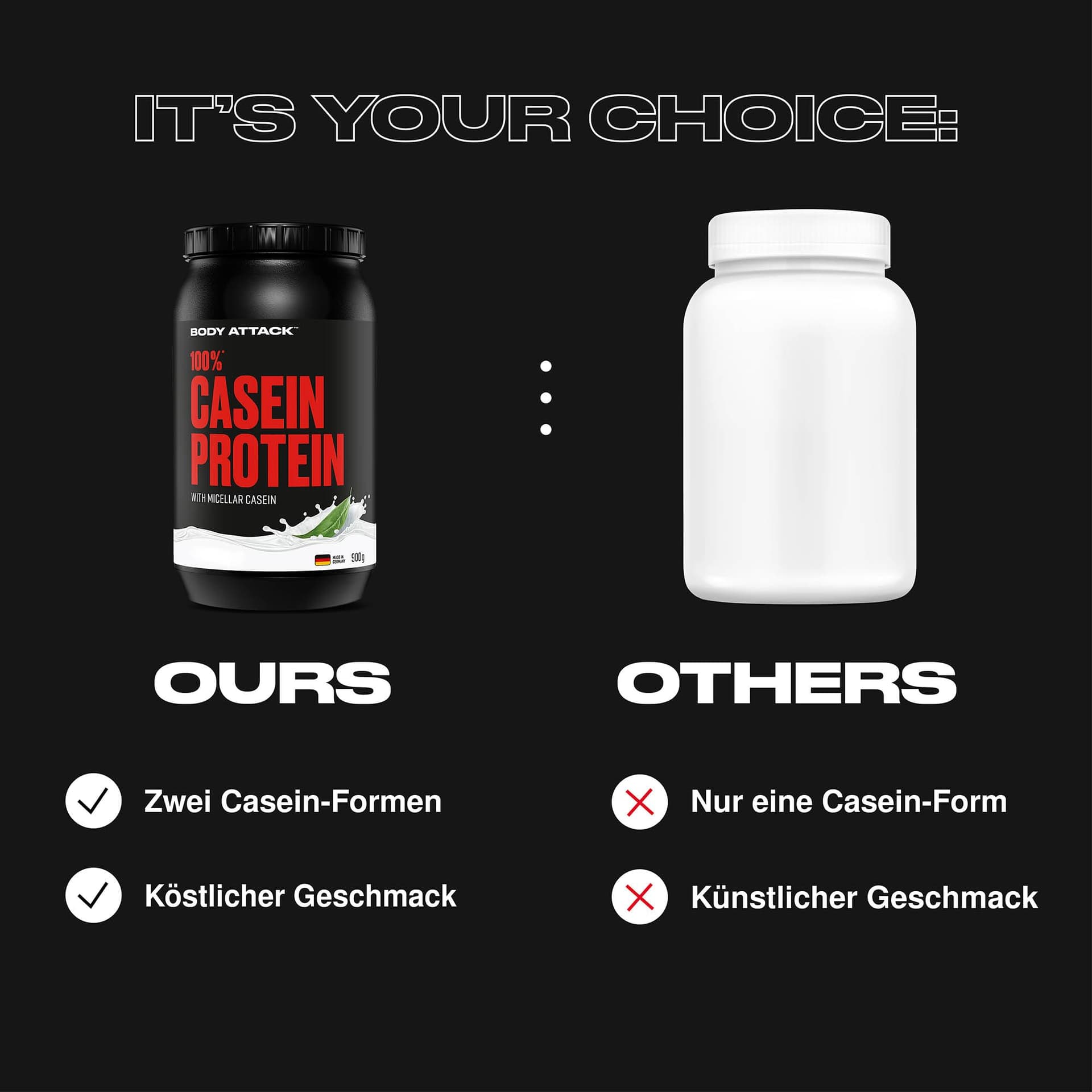 Body Attack 100% Casein Protein – Bild 7