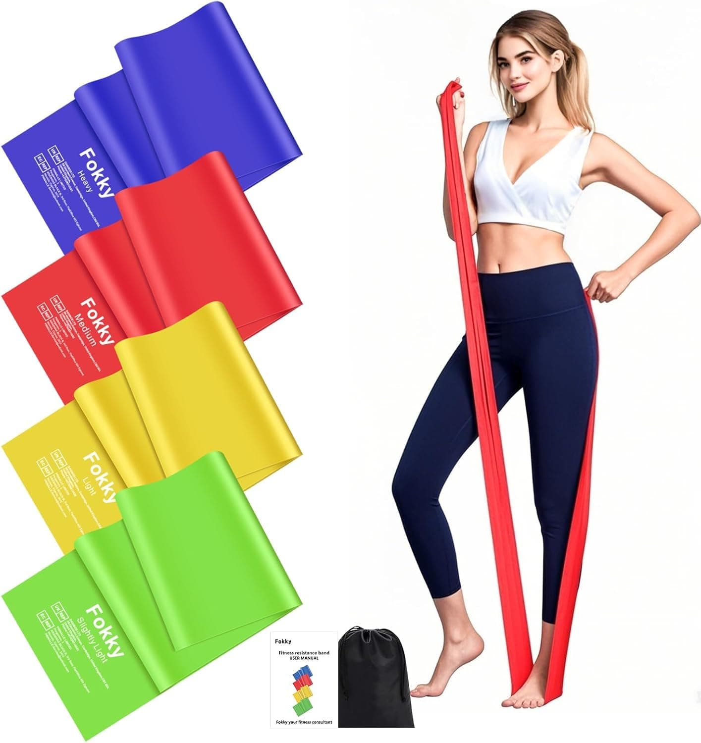 Fokky Fokky 2M Elastici Fitness [Set di 4]