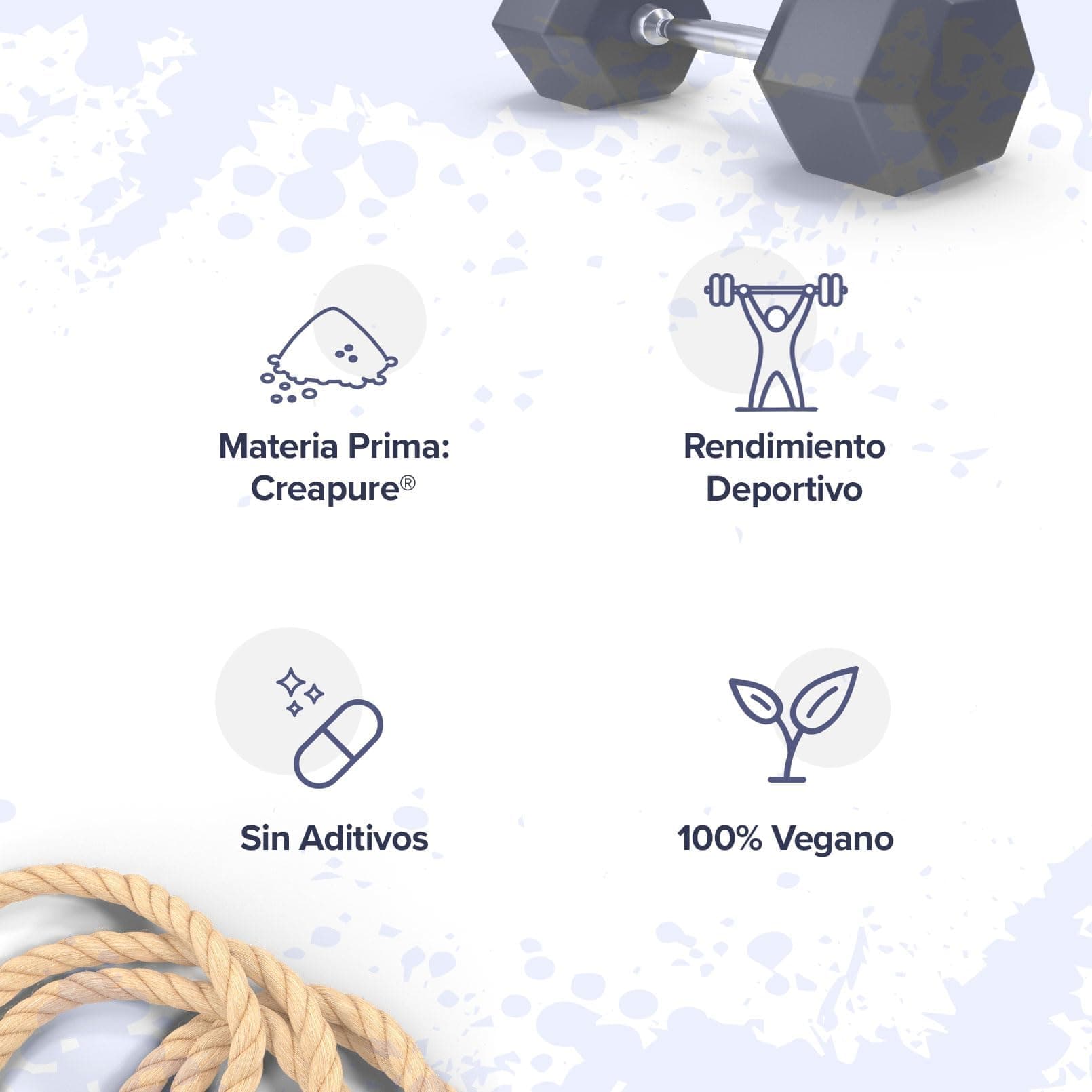 HSN Creatina 100% CREAPURE en Polvo Sin Sabor 500g – Bild 4