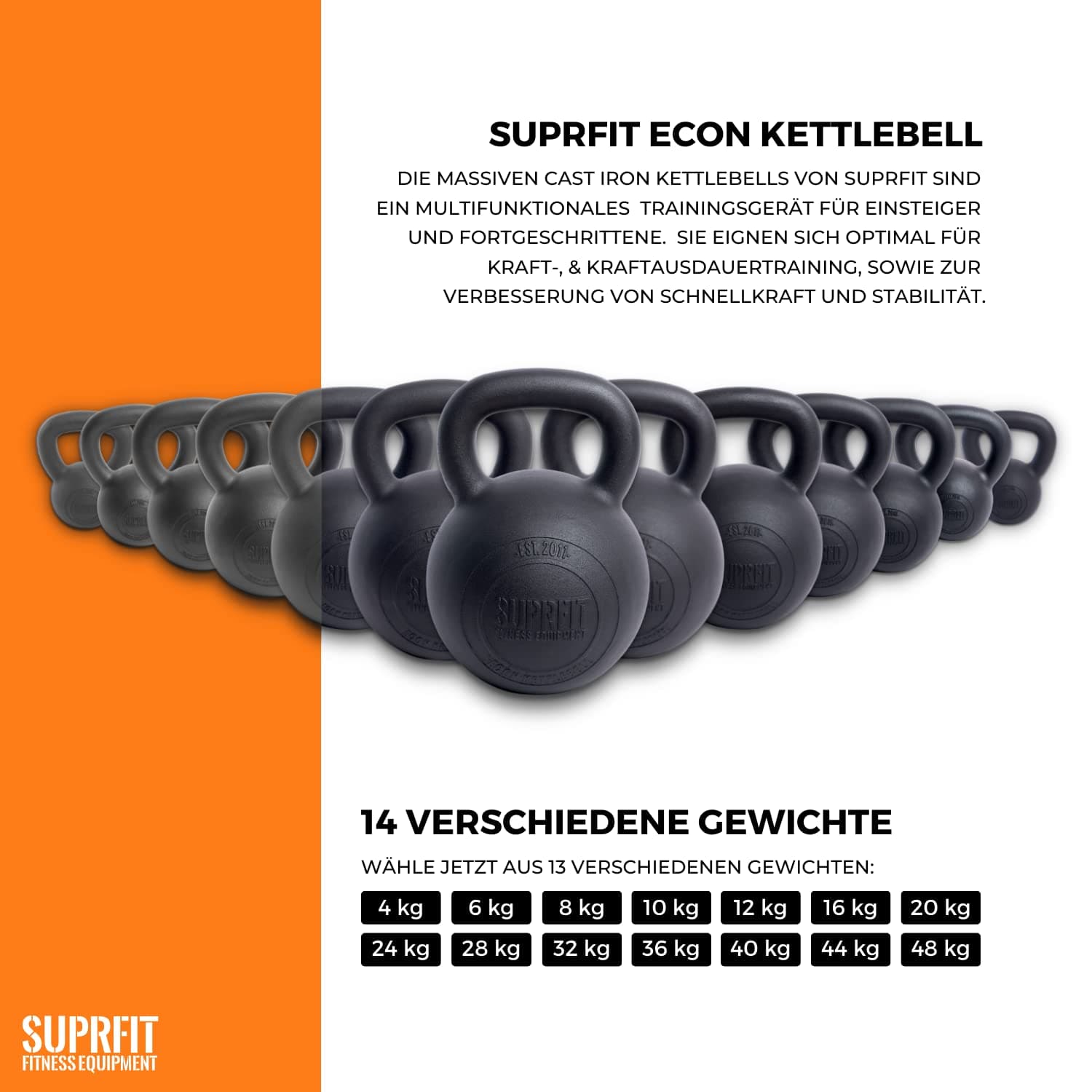 SF SUPRFIT SUPRFIT - Econ Professional Kettlebell 24Kg – Bild 7