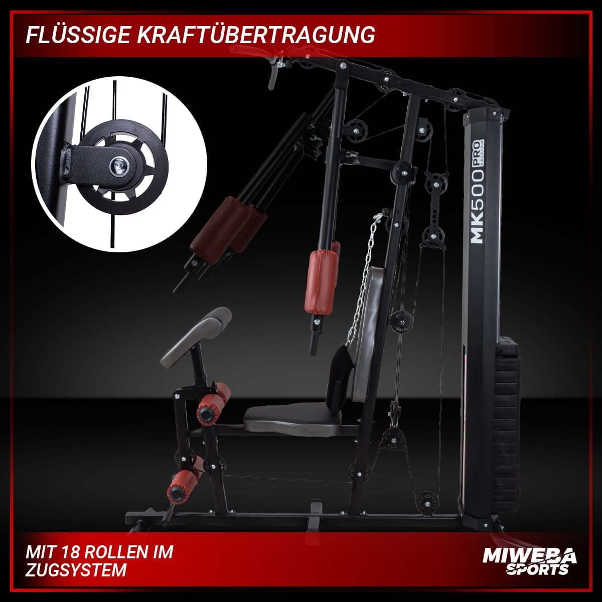Miweba Sports Kraftstation MK500 | 60 kg – Bild 8