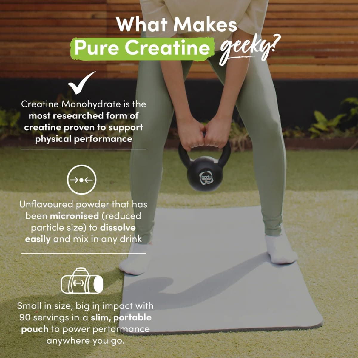 Nutrition Geeks Pure Creatine Monohydrate Powder - 315g – Bild 5