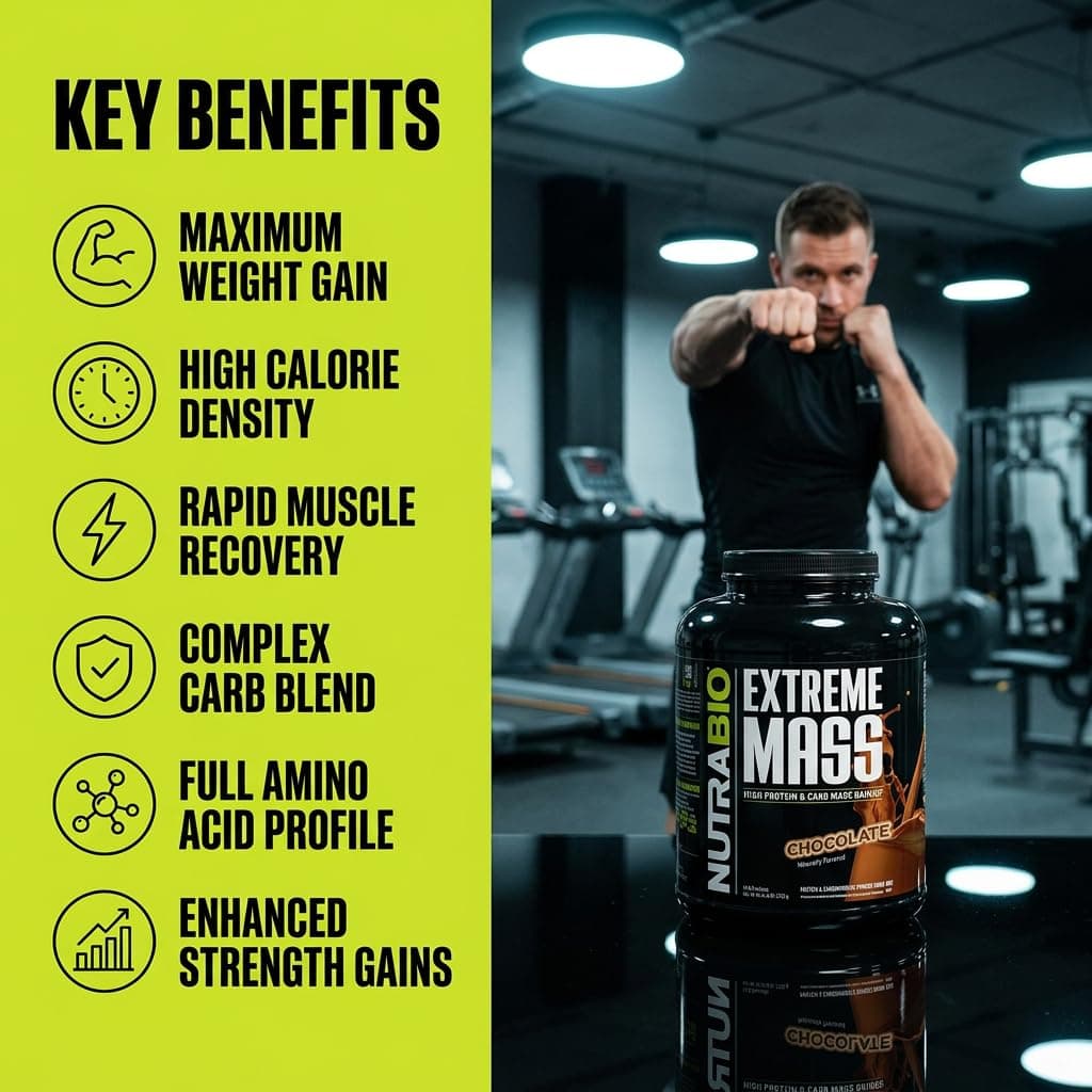 NutraBio Extreme Mass Gainer Protein Powder, 53G – Bild 5