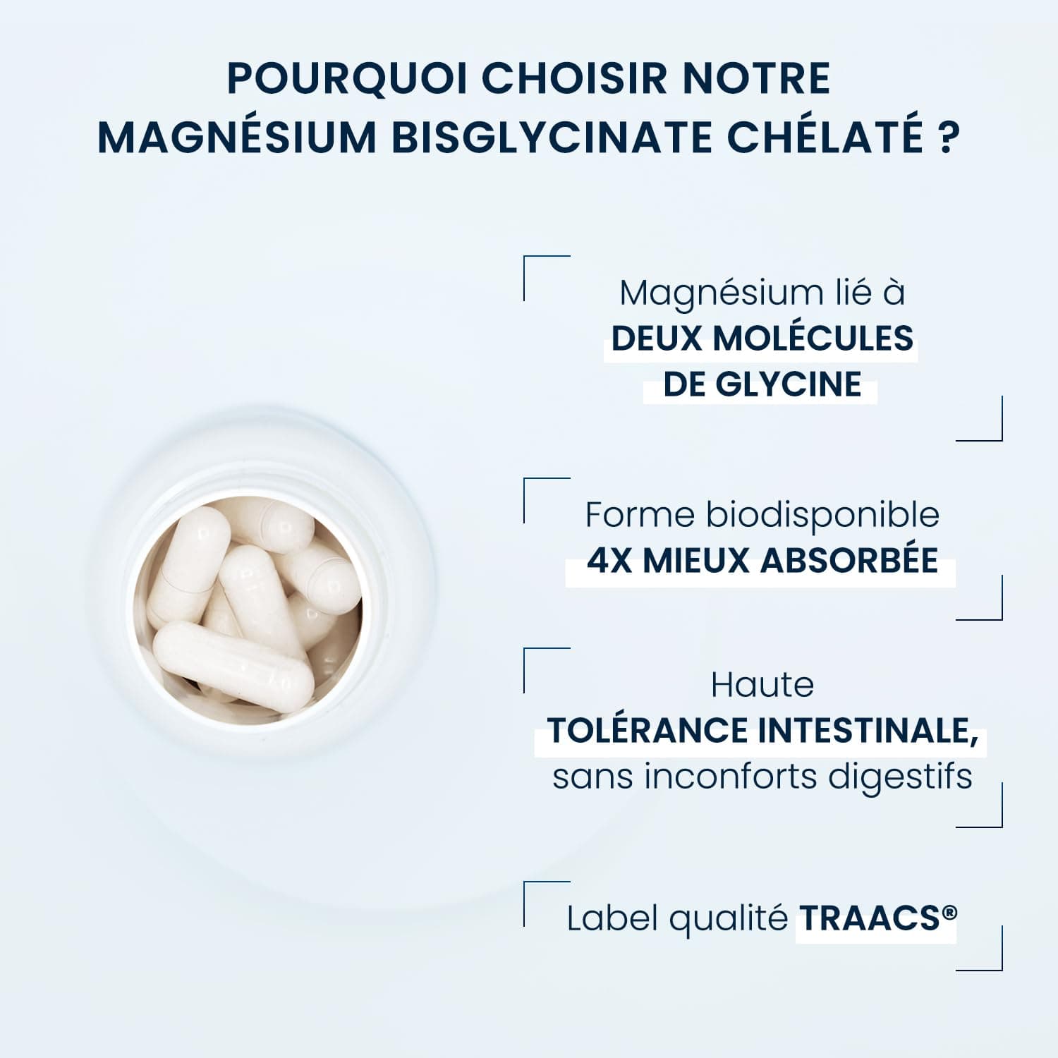 Dynveo Magnésium Bisglycinate Chélaté 100% Pur - 60 G – Bild 4