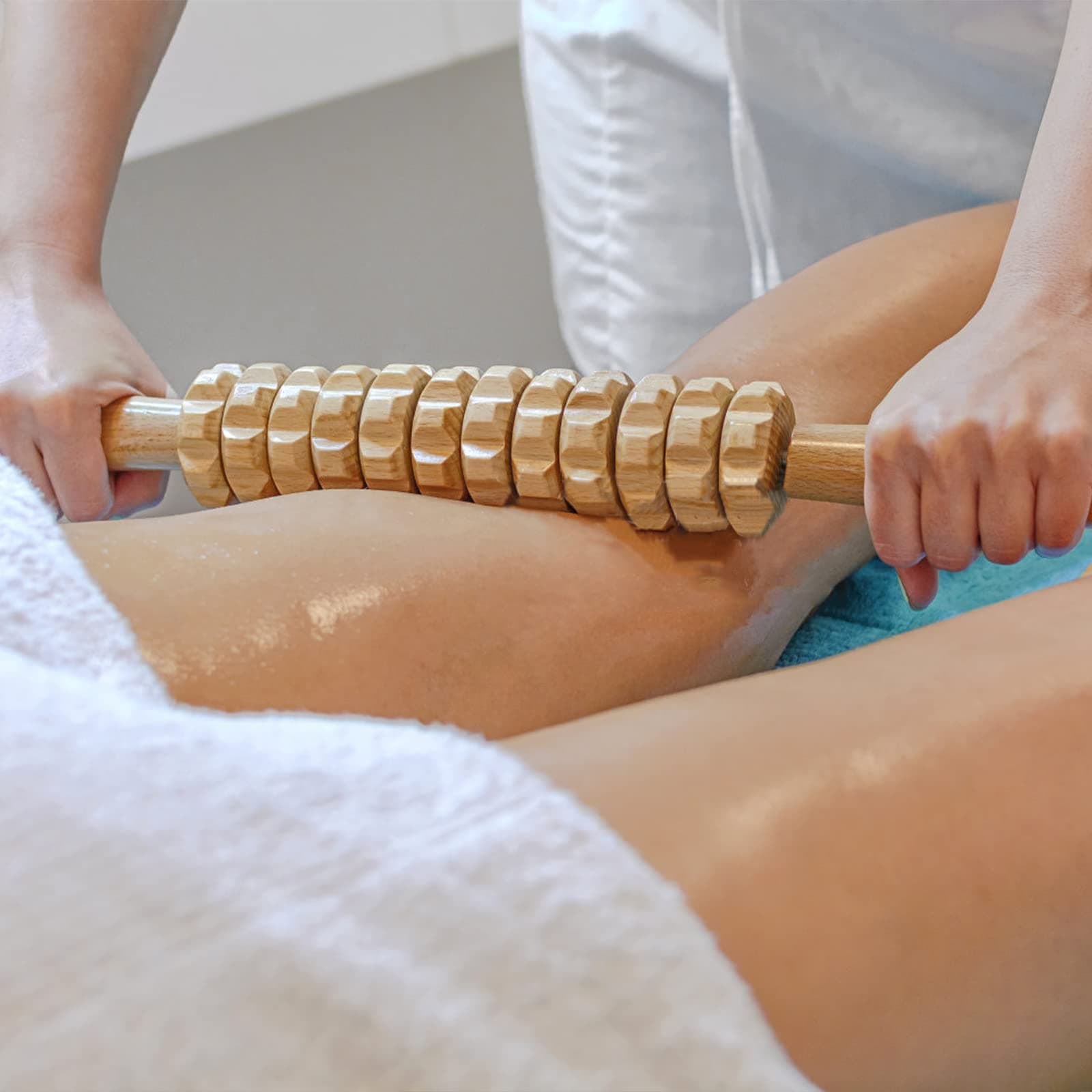 DAOZWUBGIH Rouleau de Massage Corporel en Bois – Bild 3