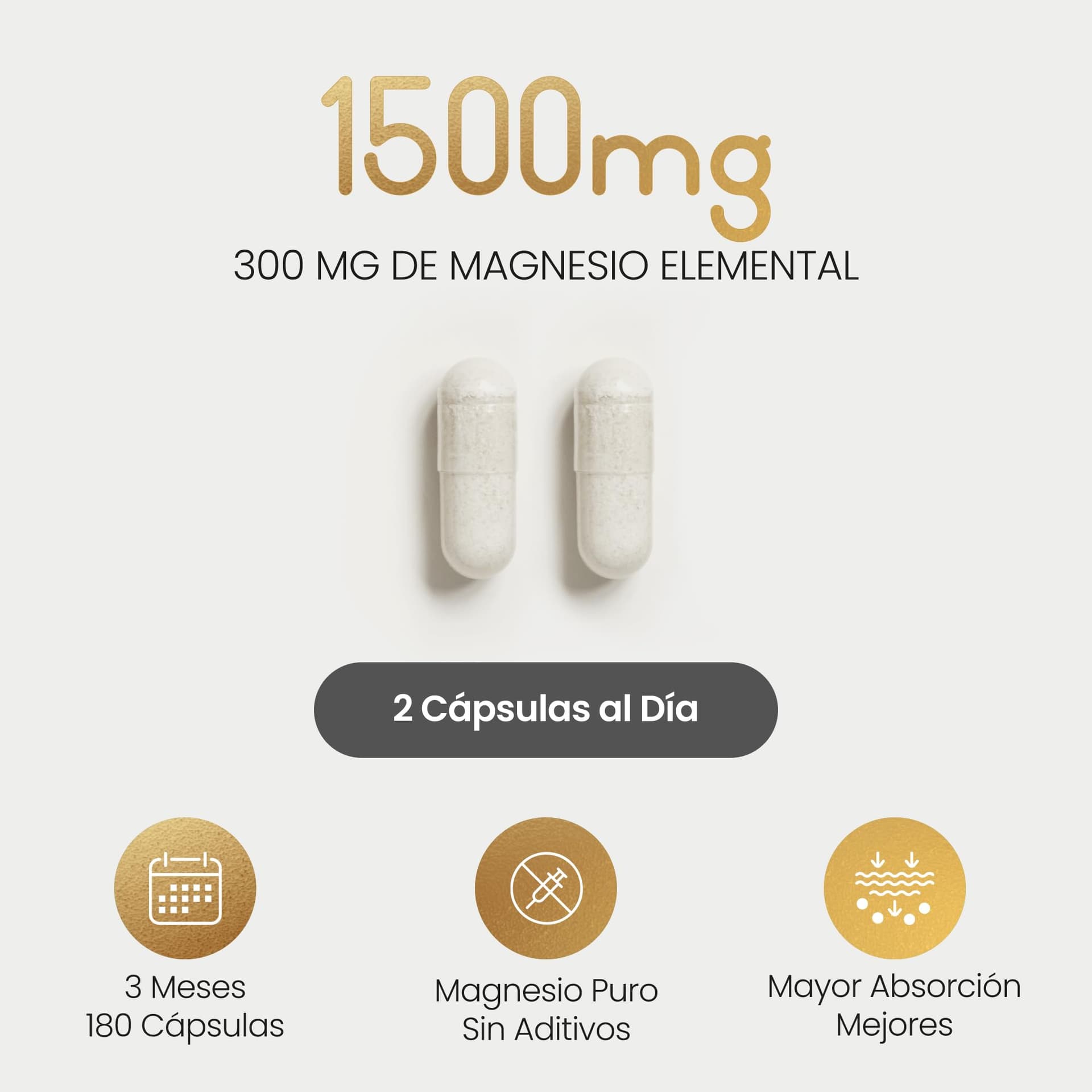VitaBright Magnésium Bisglycinate Bio 1500 mg – Bild 3