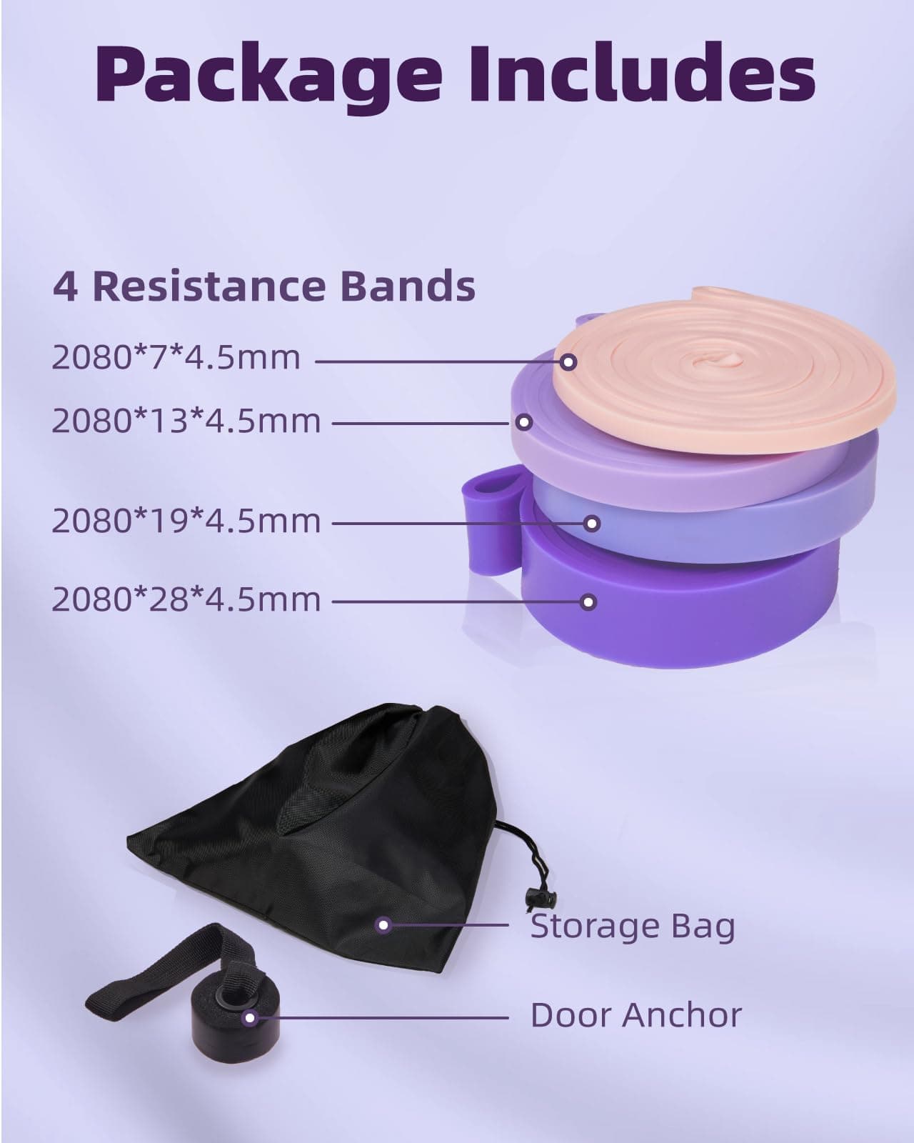 Fitense Resistance Bands Set for Women – Bild 7