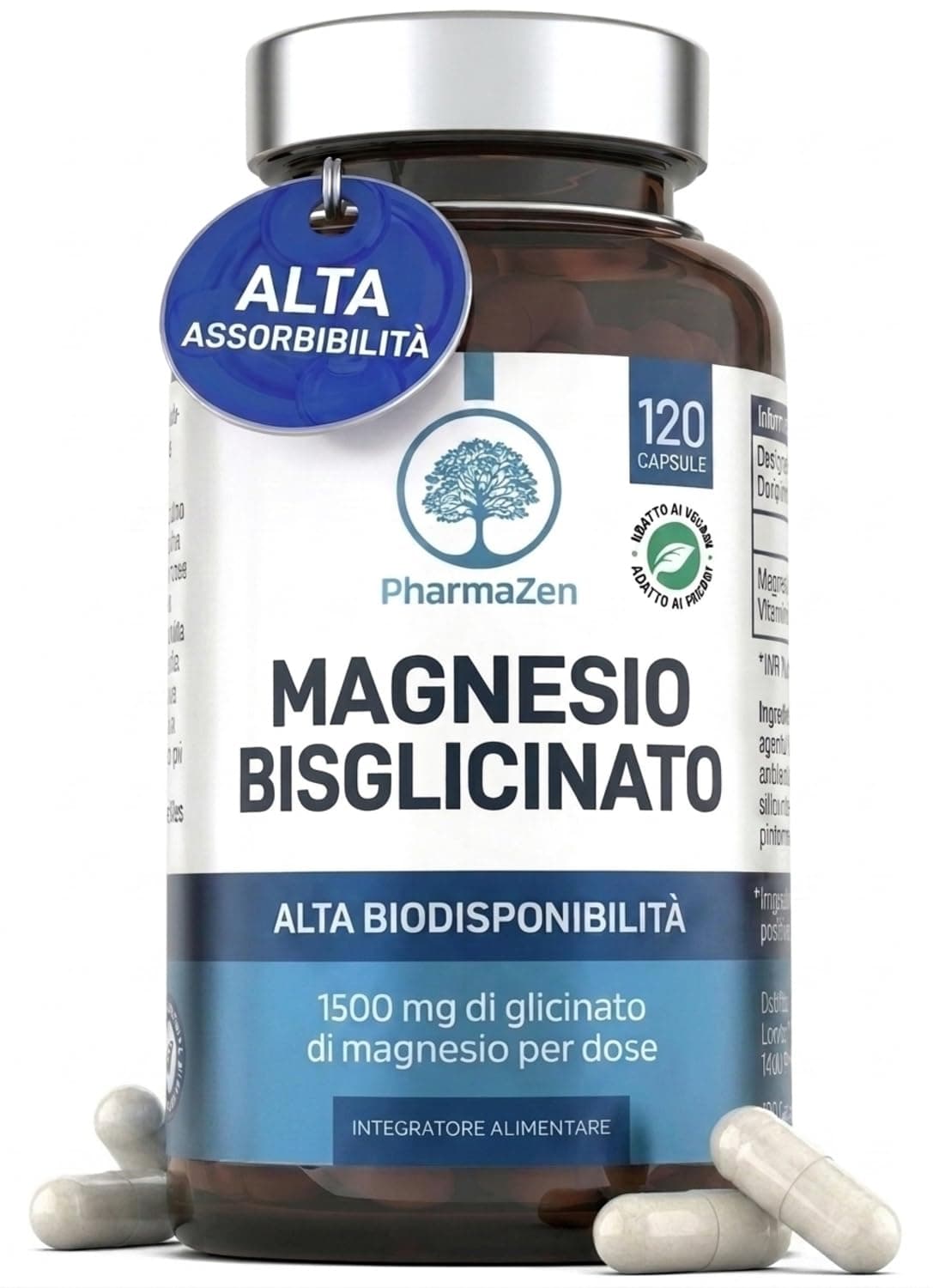 PharmaZen Magnésium Bisglycinate 300 mg + Vitamine B6