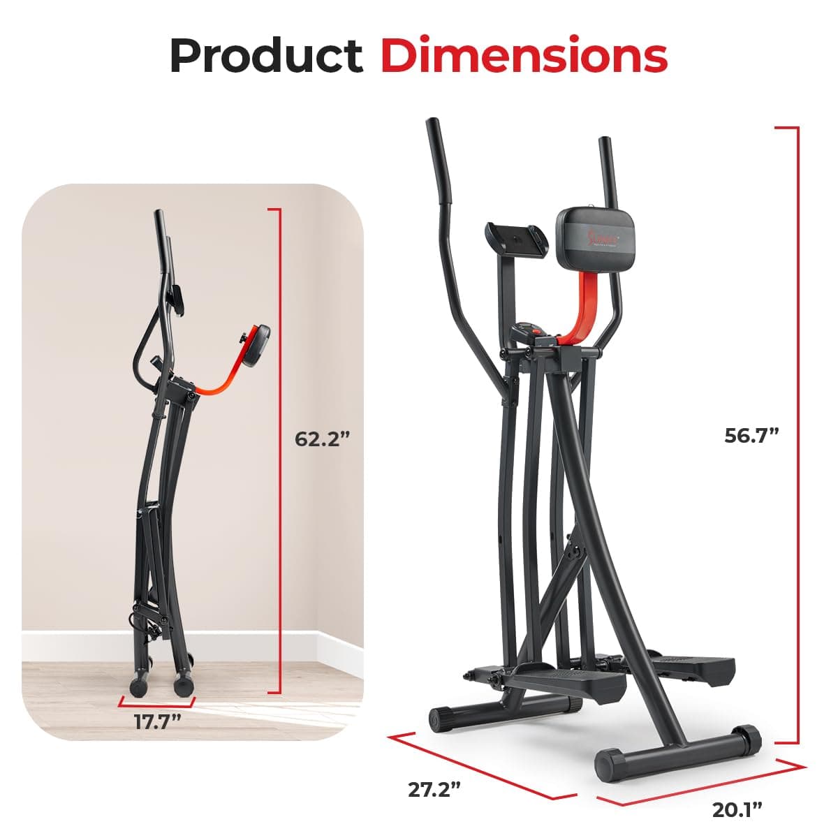 Sunny Health & Fitness SF-E902S Air Walk Pro Trainer – Bild 6