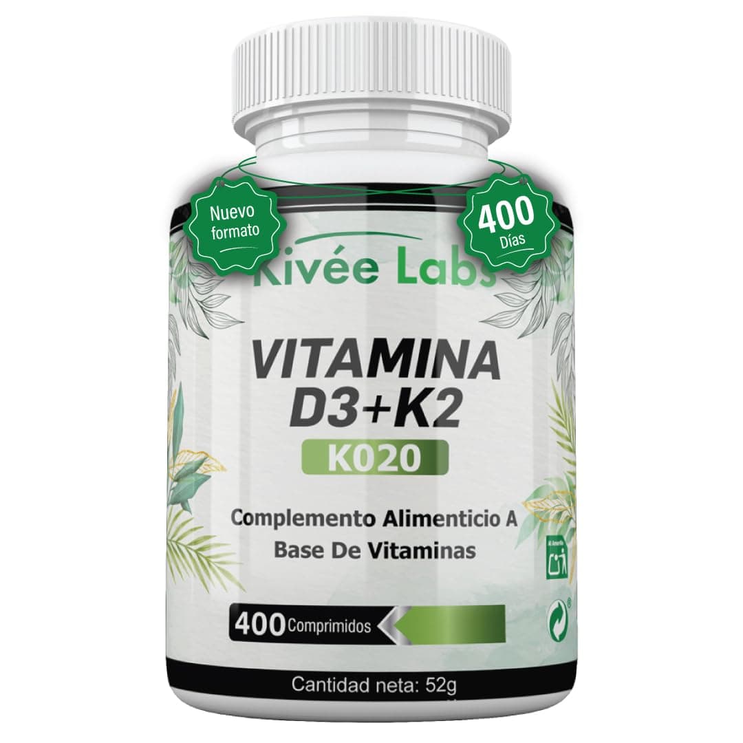 KivéeLabs 400 Micro Comprimidos Vitamina D3 y K2 4000 UI Dosis Alta
