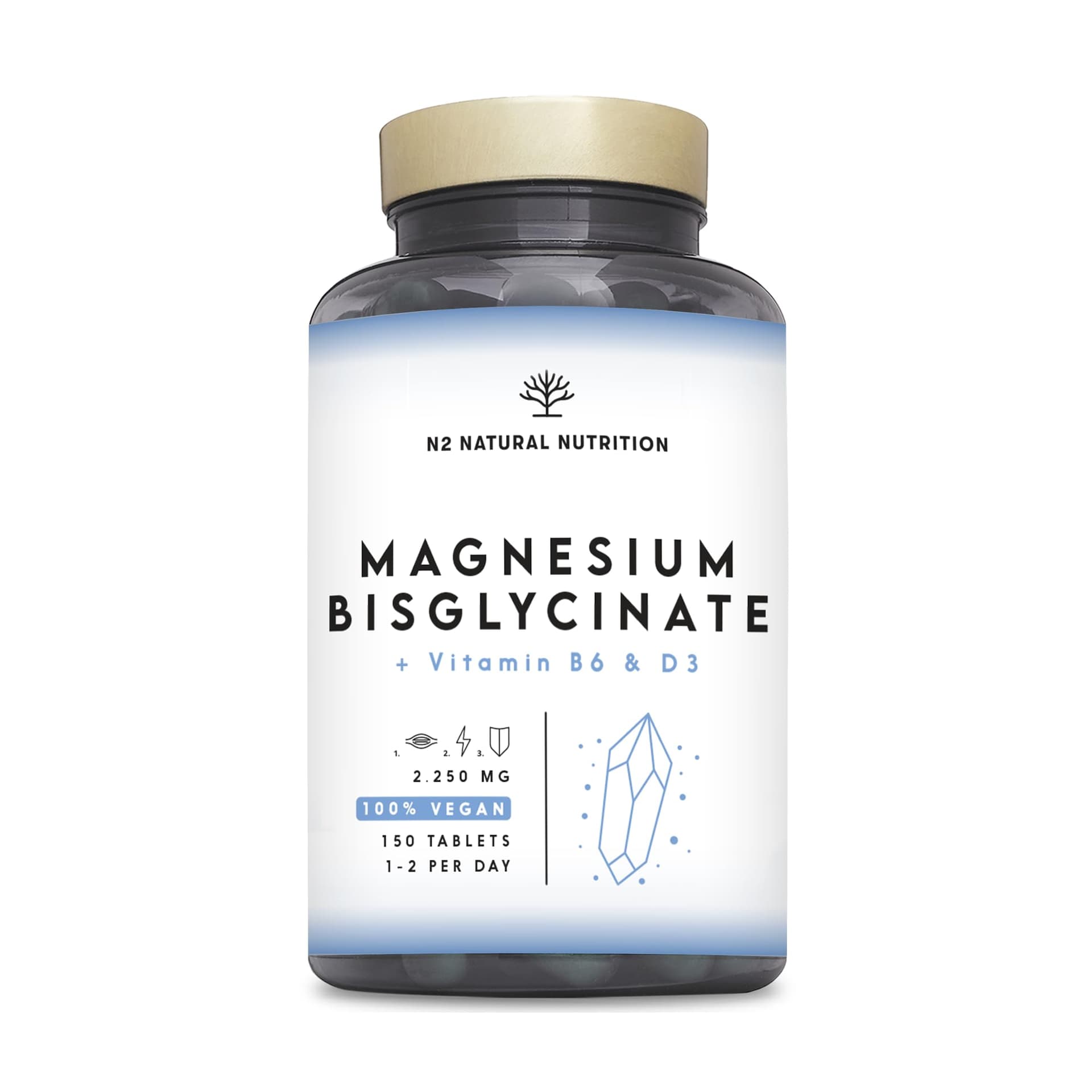 N2 Natural Nutrition Magnesio Bisglicinato 2250 mg