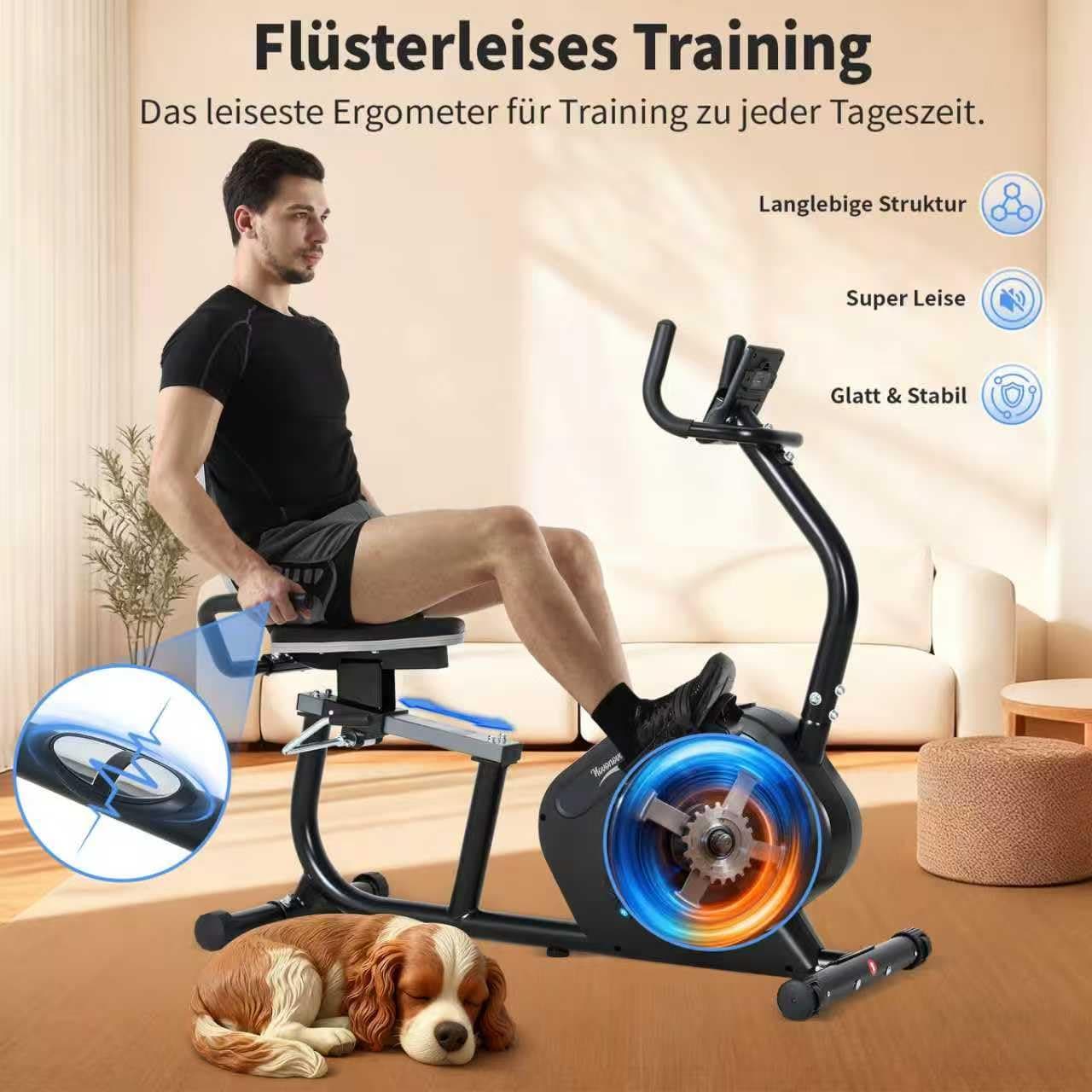 Novonova Liegeergometer für Zuhause mit 16 verstellbaren – Bild 7