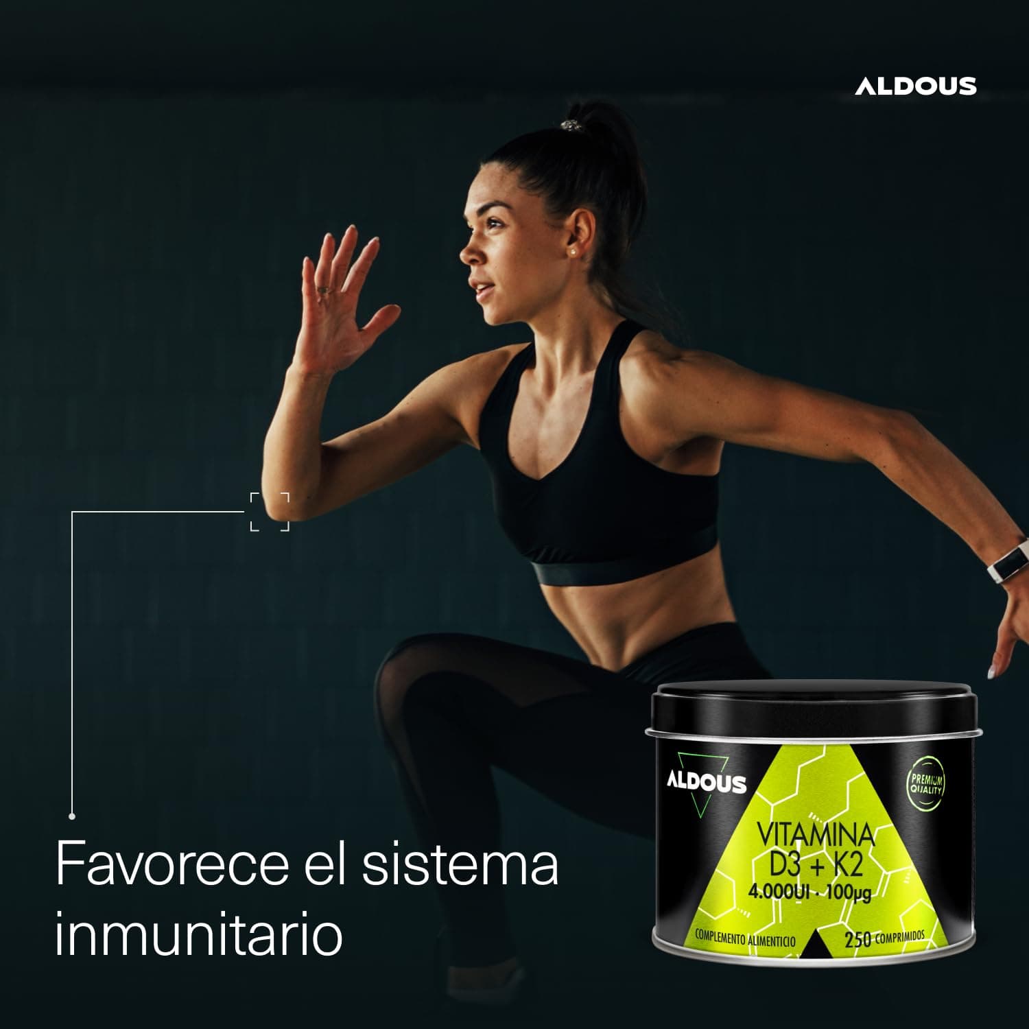 Aldous Bio Vitamina D3 y K2 4000 UI - 250 comprimidos – Bild 7