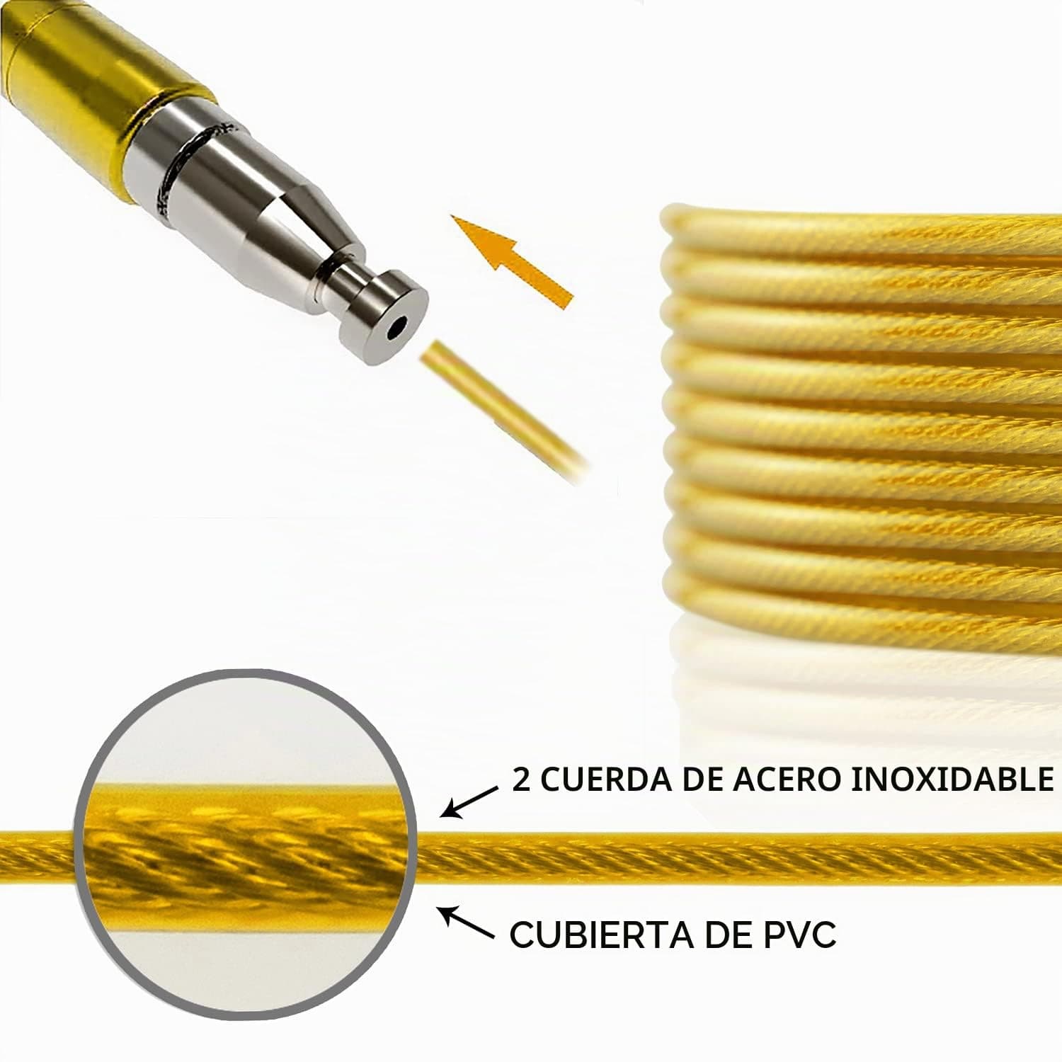 PrimaFit Juego De 2 Cables De Repuesto Primafit Pro Speed Jump Rope – Bild 5