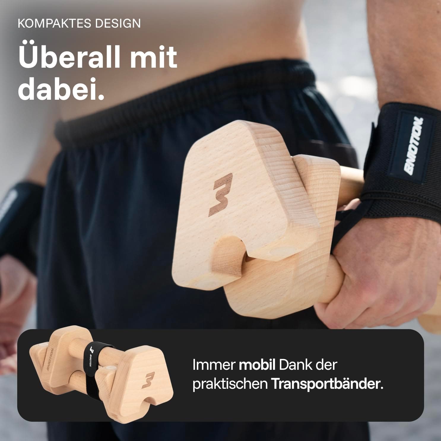BMOTION Liegestützgriffe Holz – Bild 6