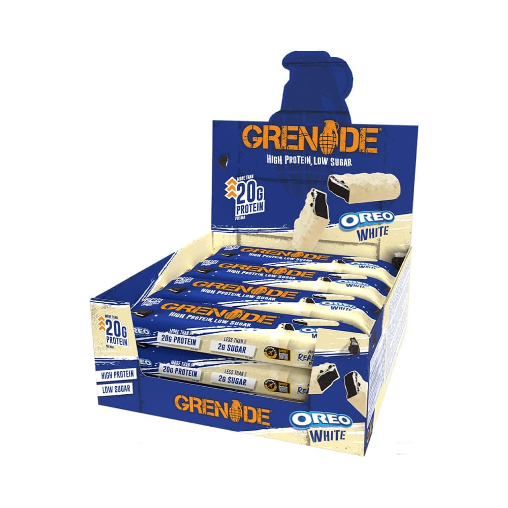 Grenade Proteinriegel, OREO White – Proteinreich & Zuckerarm, 12 x 60 g – Bild 4