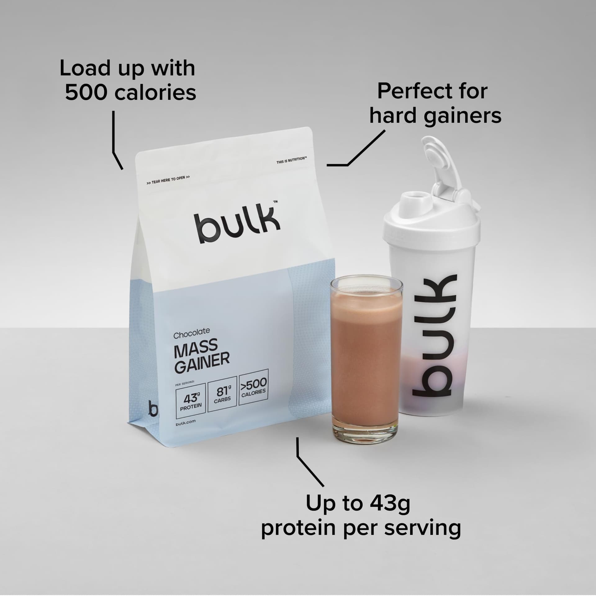 Bulk Complete Mass Gainer | Vanilla | 6 servings | 43g – Bild 4