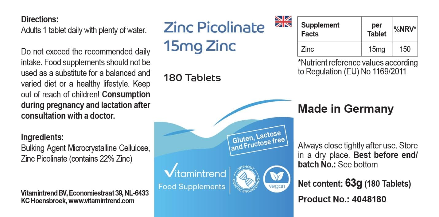 Vitamintrend Zinco ad alto dosaggio 15 mg – Bild 3
