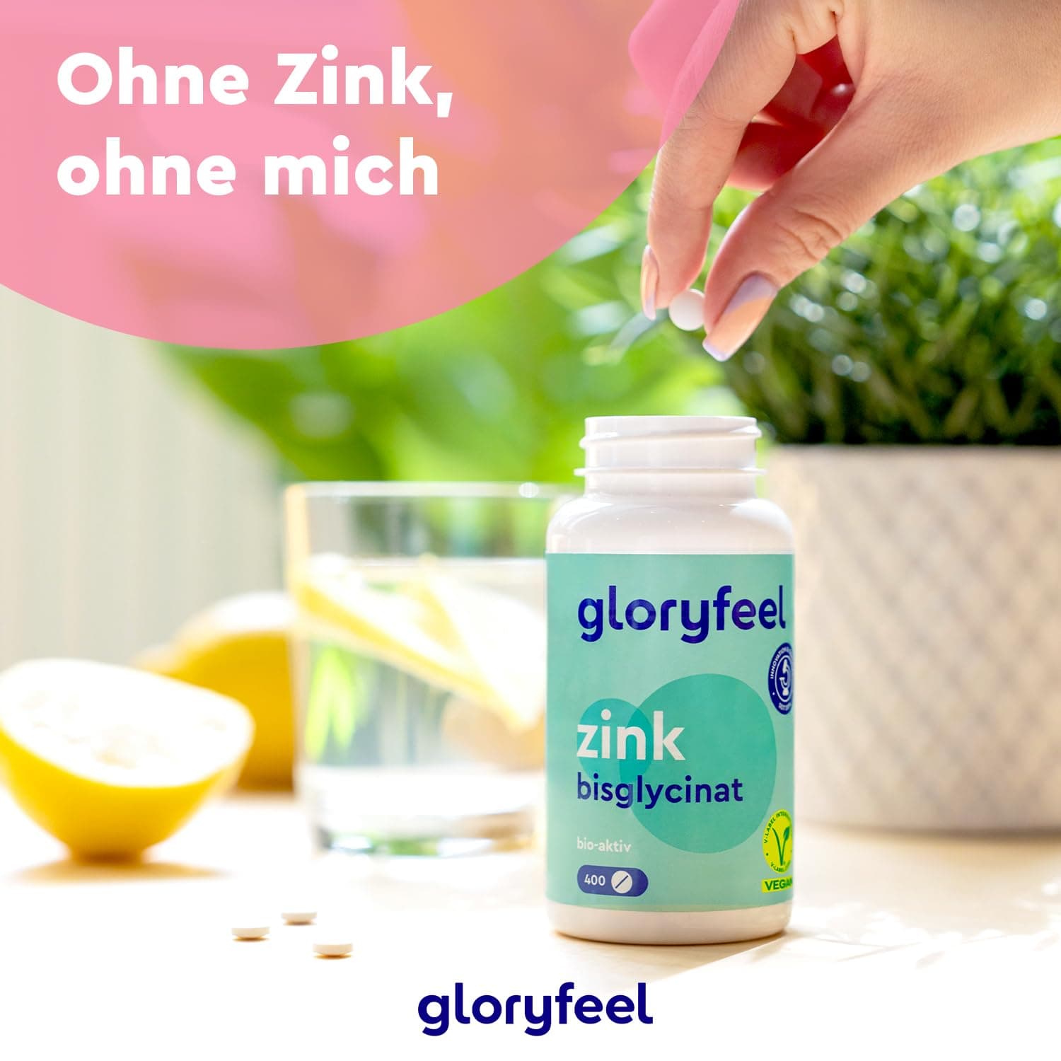 Gloryfeel Zinc 25mg – Bild 2