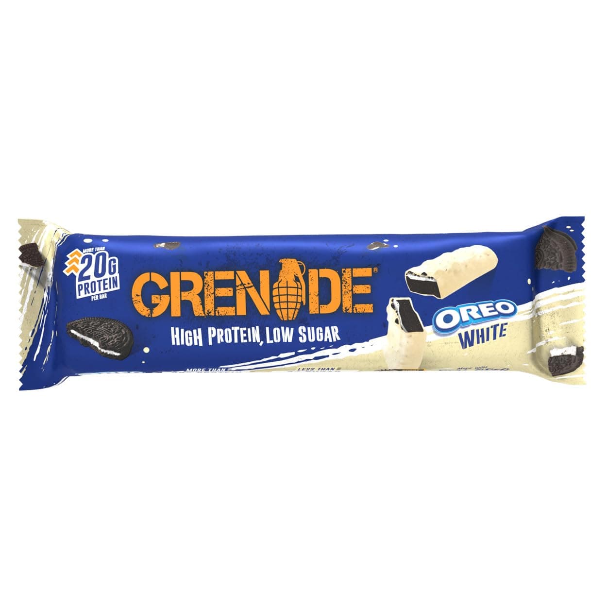 Grenade Proteinriegel, OREO White – Proteinreich & Zuckerarm, 12 x 60 g – Bild 2