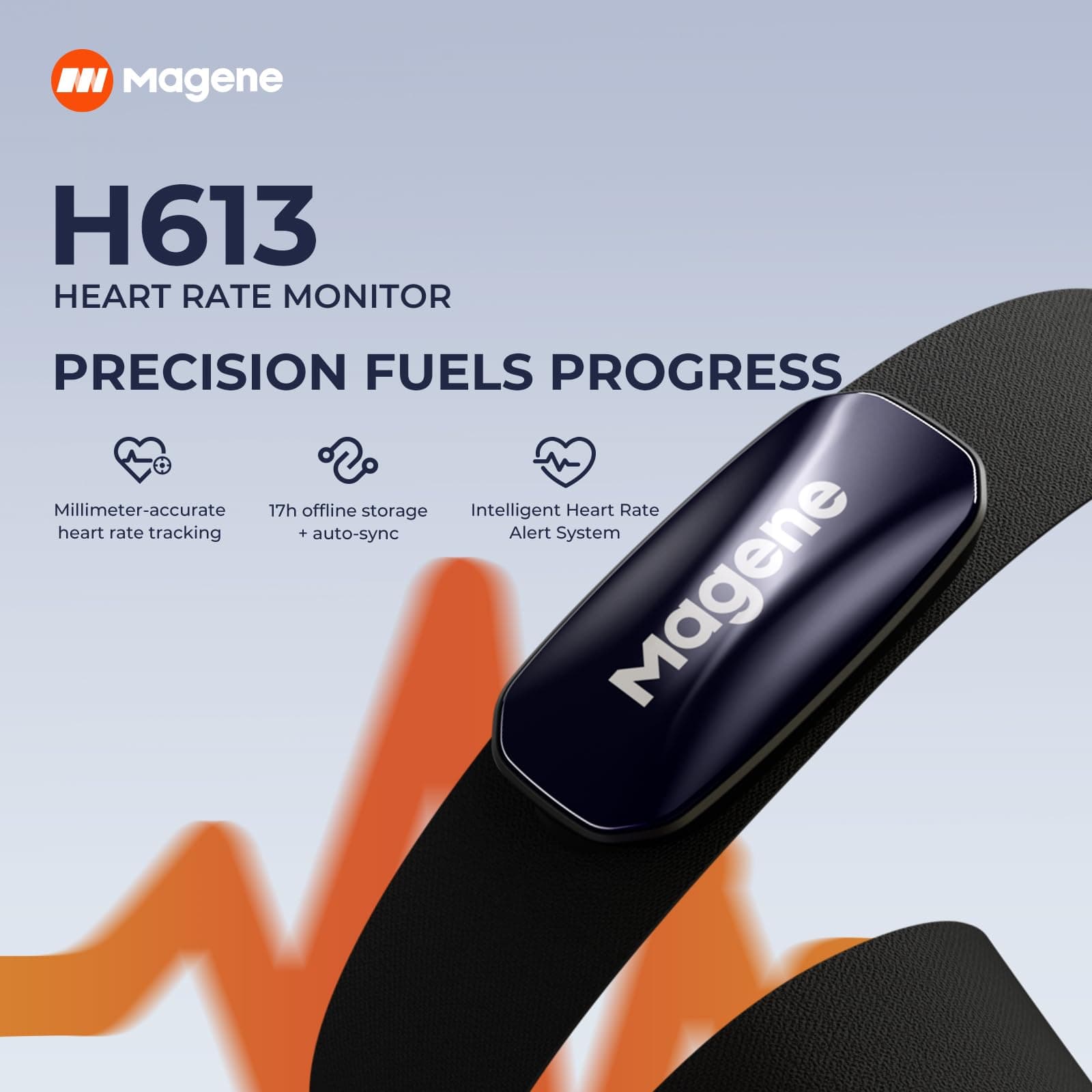 Magene H613 Brustgurt Pulsmesser Herzfrequenzmesser – Bild 3