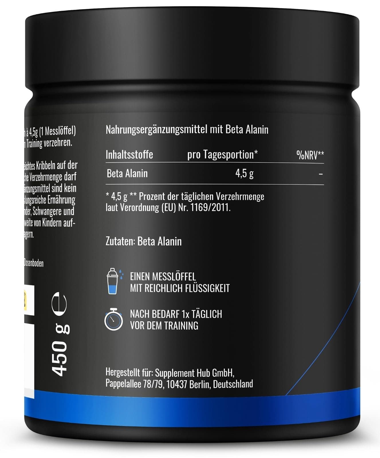 Gym Nutrition Beta Alanin Pulver 450g – Bild 2