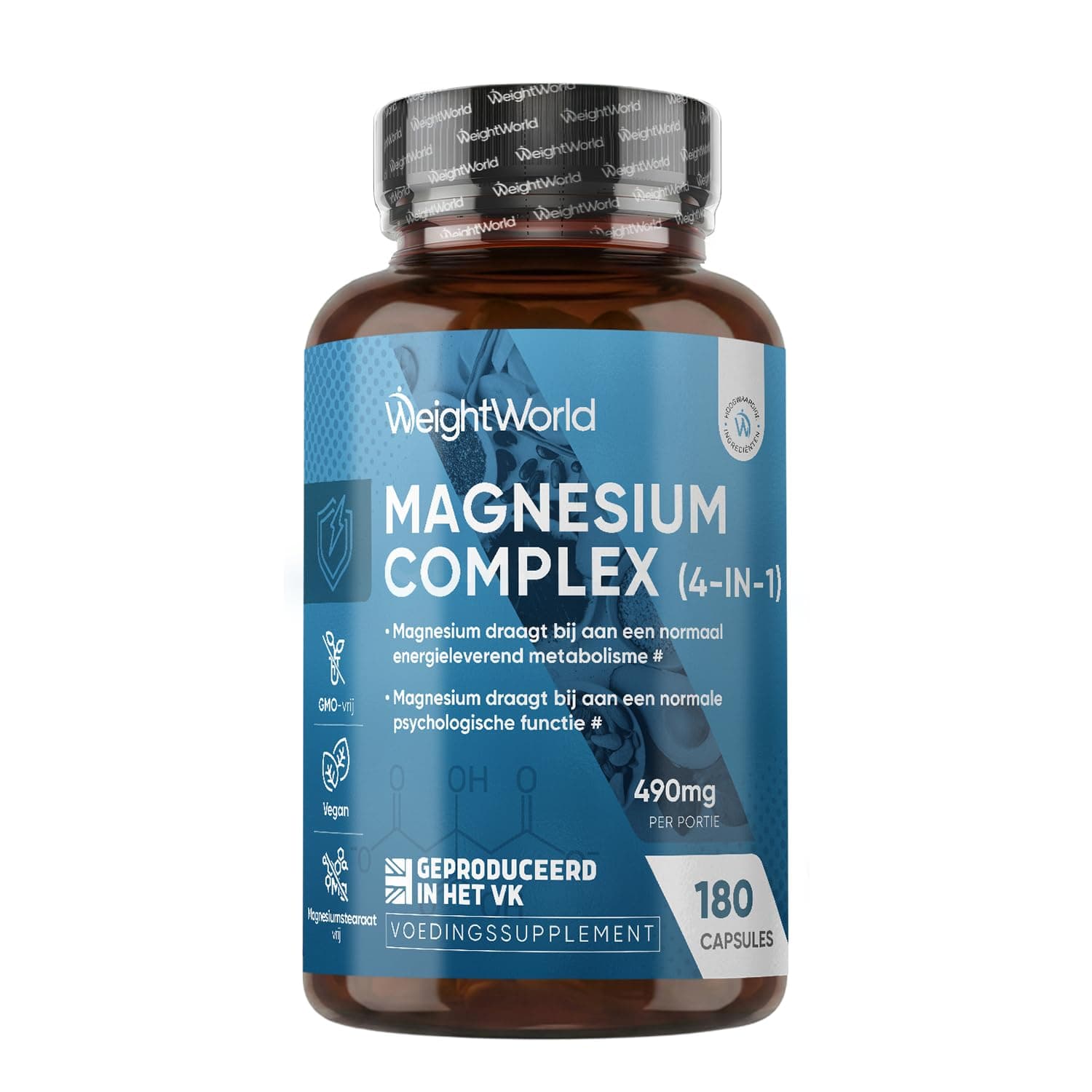 WeightWorld Magnesium Complex 490mg Magnesium Bisglycinate