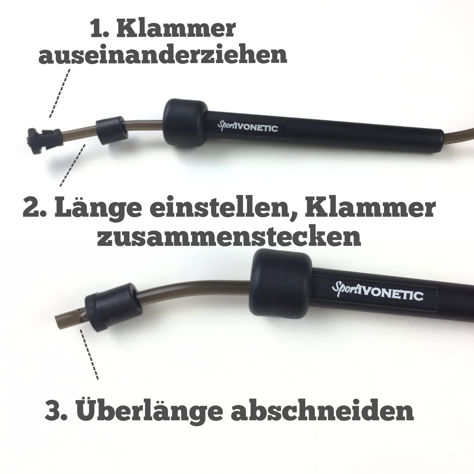 SPORTIVONETIC® Premium Springseil für Erwachsene & Kinder – Bild 2