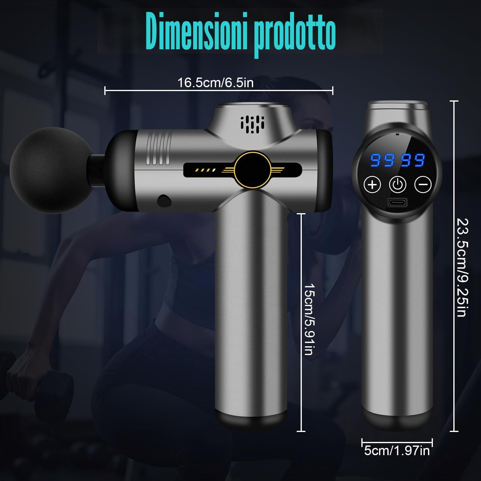 NXPZ Pistola Massaggio Muscolare – Bild 2