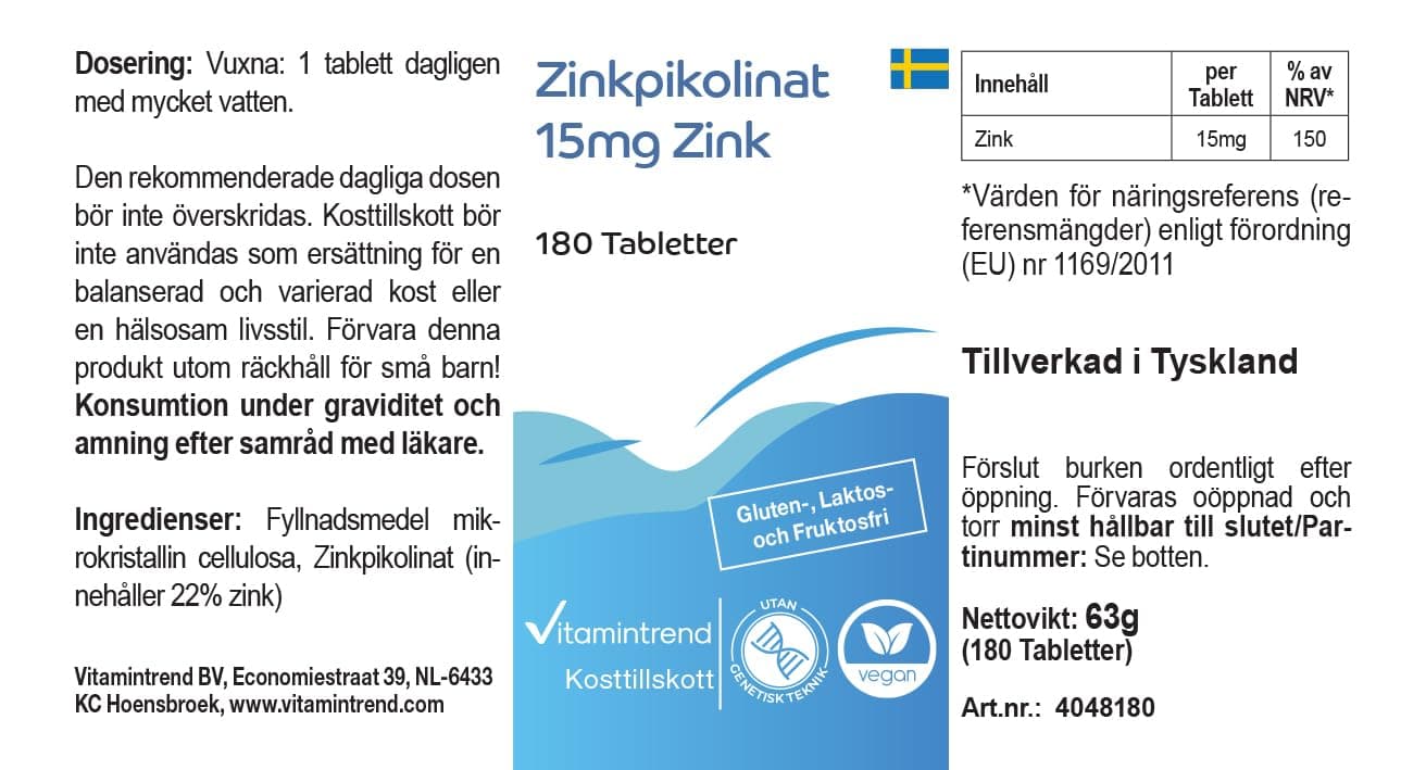 Vitamintrend Zinco ad alto dosaggio 15 mg – Bild 8