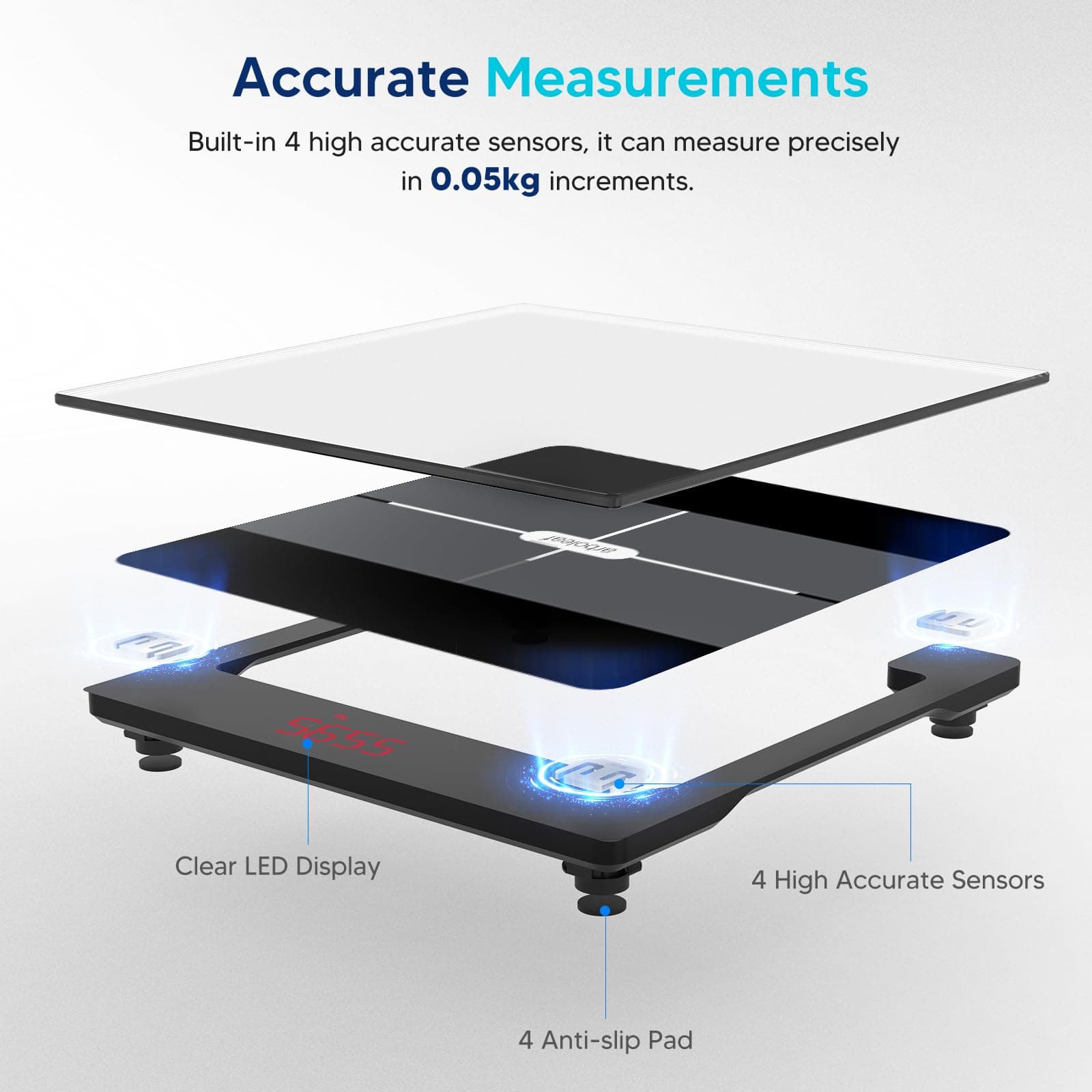 arboleaf Weighing Scale for Body Weight – Bild 3