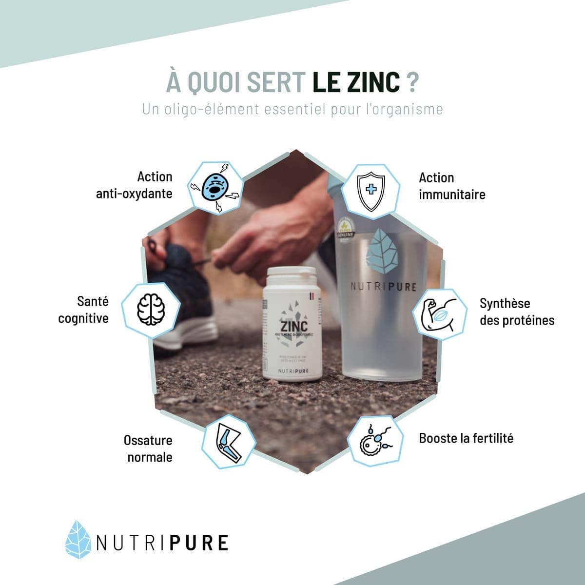 NUTRIPURE | Zinc Bisglycinate 15 mg – Bild 2