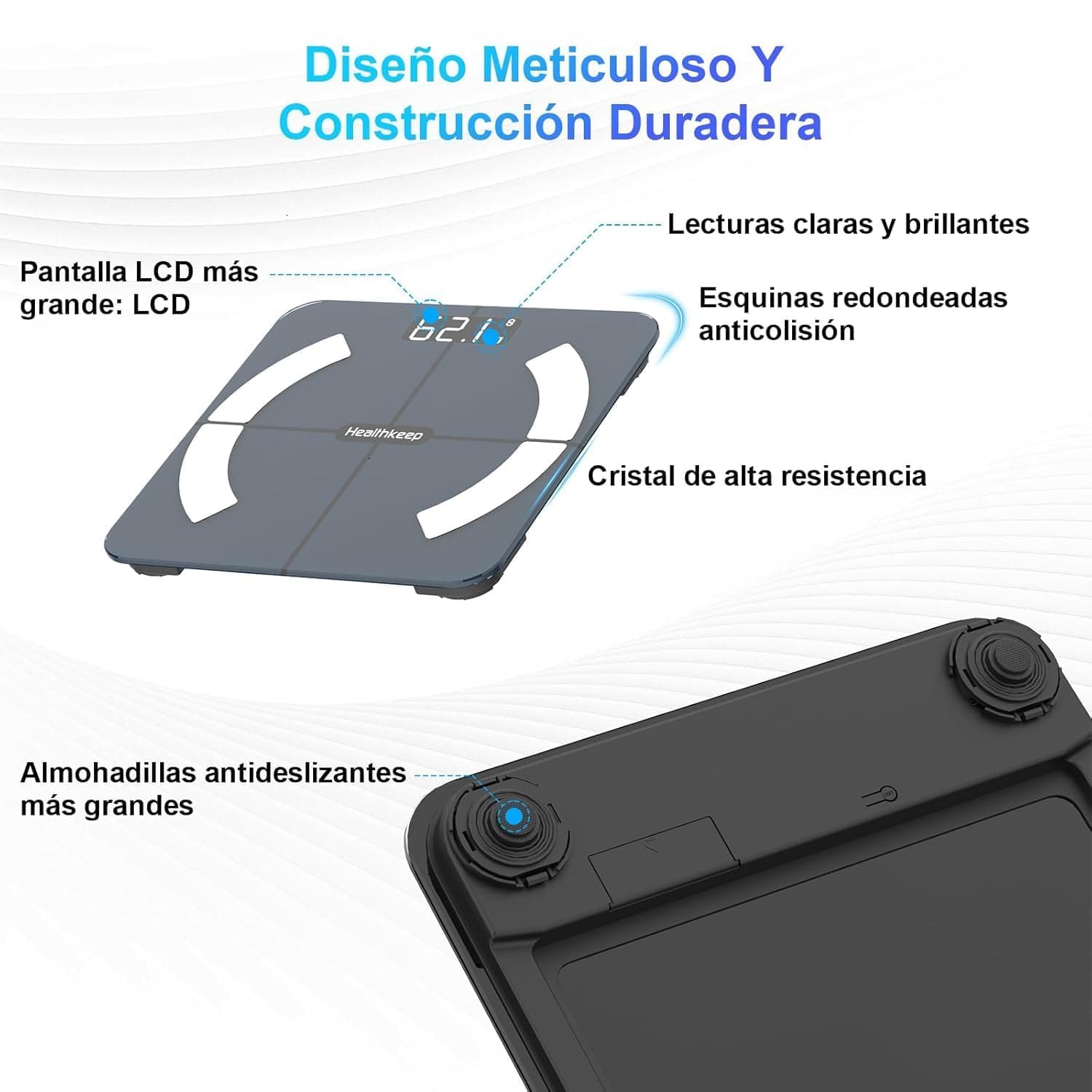 Healthkeep Bilancia Intelligente Impedenziometrica Bluetooth con App – Bild 8