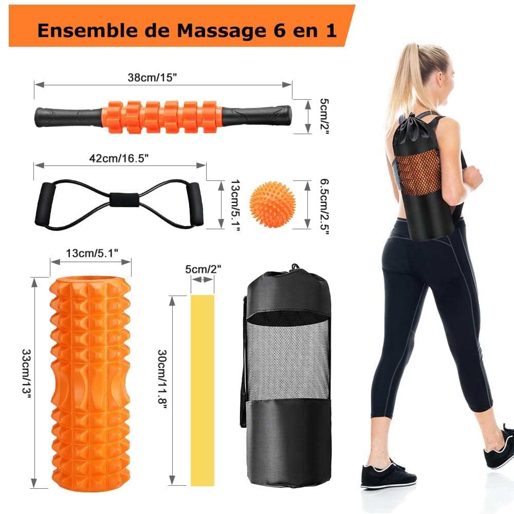 Qveetry Rouleau de Massage – Bild 2