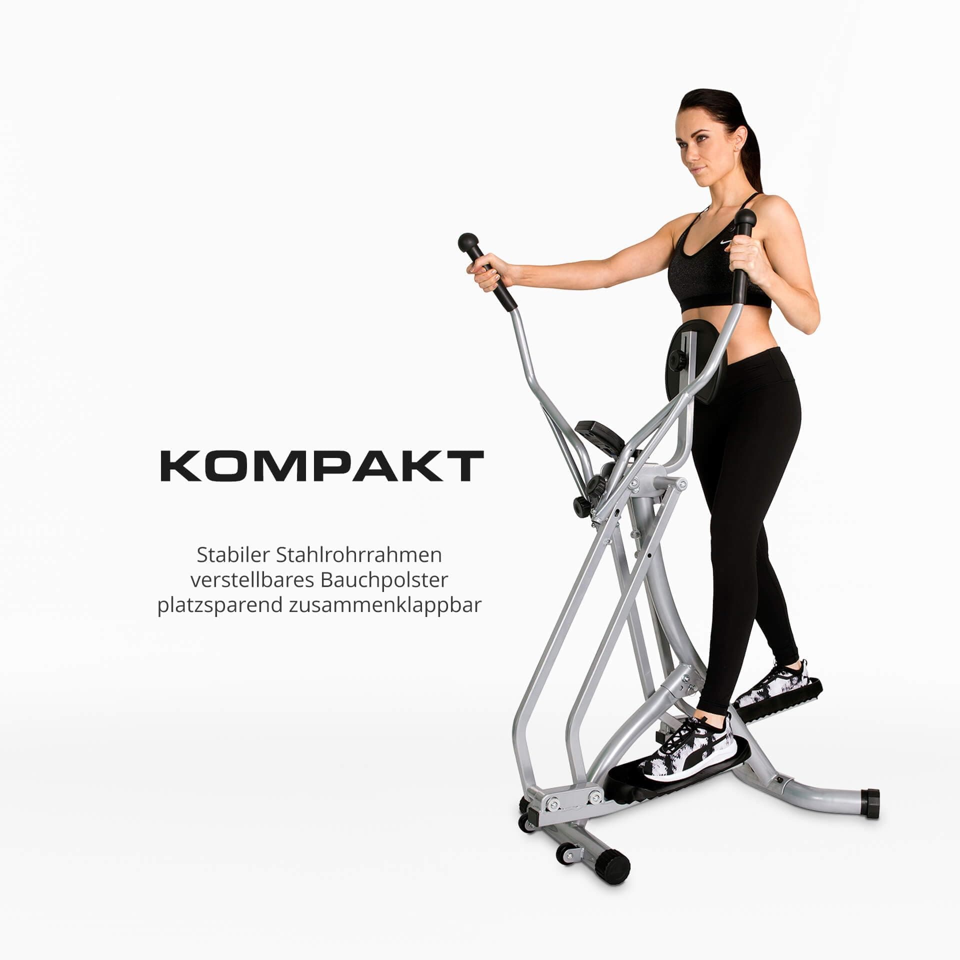 CHRISTOPEIT SPORT GERMANY Christopeit Crosstrainer Walker klappbar, Ellipsentrainer für Zuhause, bis 100kg – Bild 2