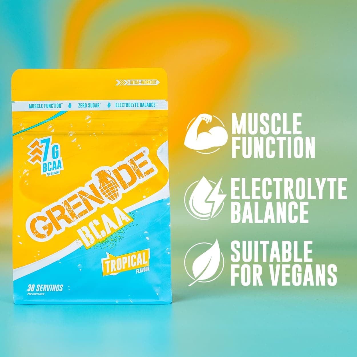 Grenade BCAA Intra Workout Powder Zero Sugar Drink Packed – Bild 3