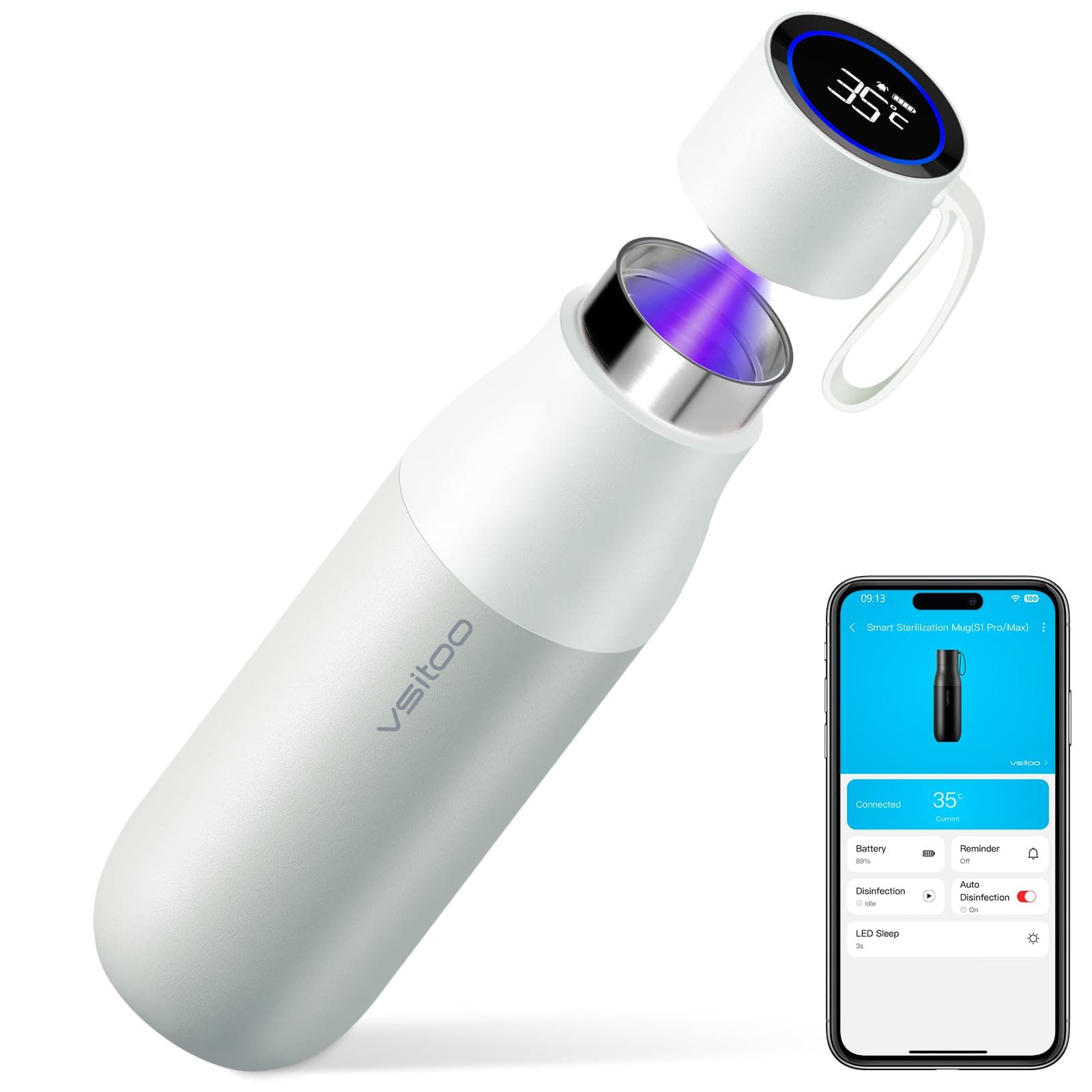 VSITOO Mini-Smart-Wasserflasche