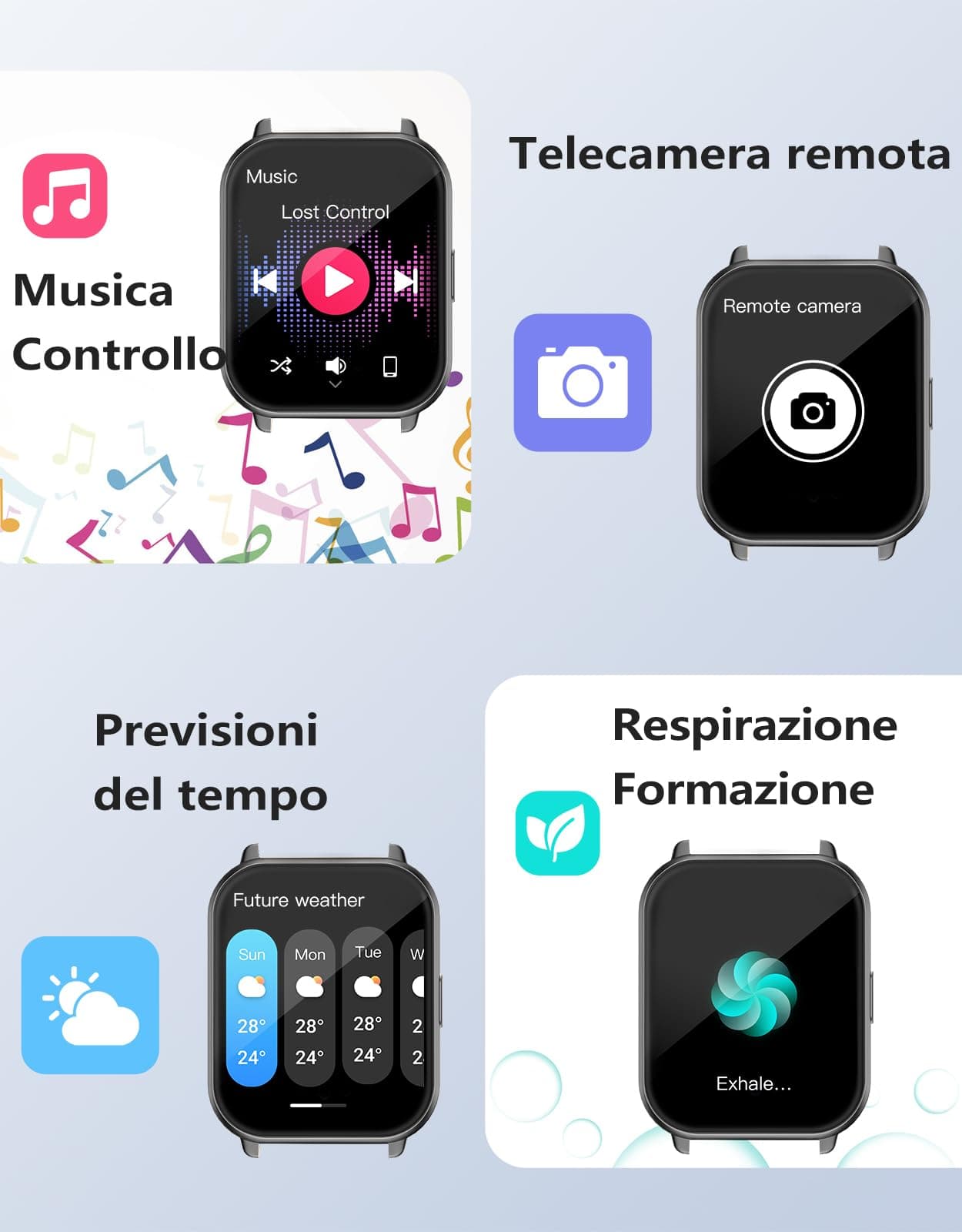 RUIMEN Montre Connectée Homme Femme avec Appel Bluetooth – Bild 8