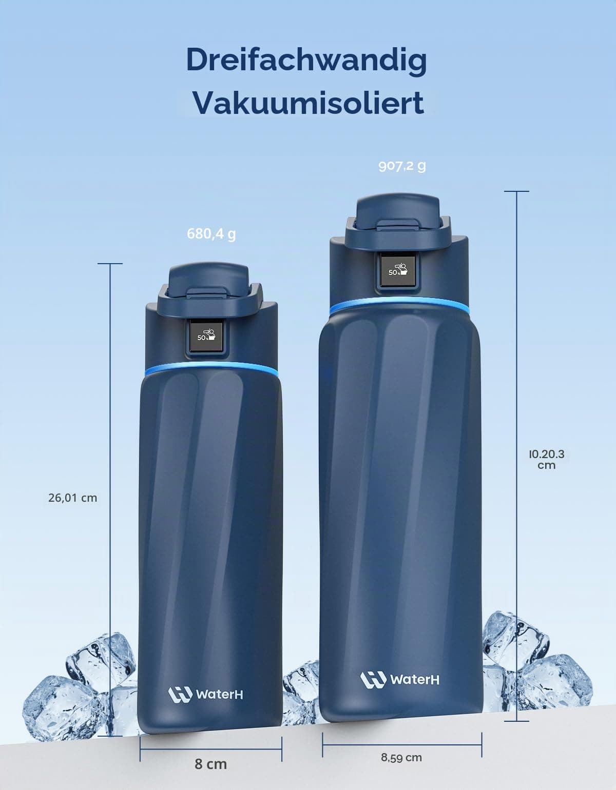 WATERH BOOST Smart Water Bottle with Reminder & Tracker – Bild 5