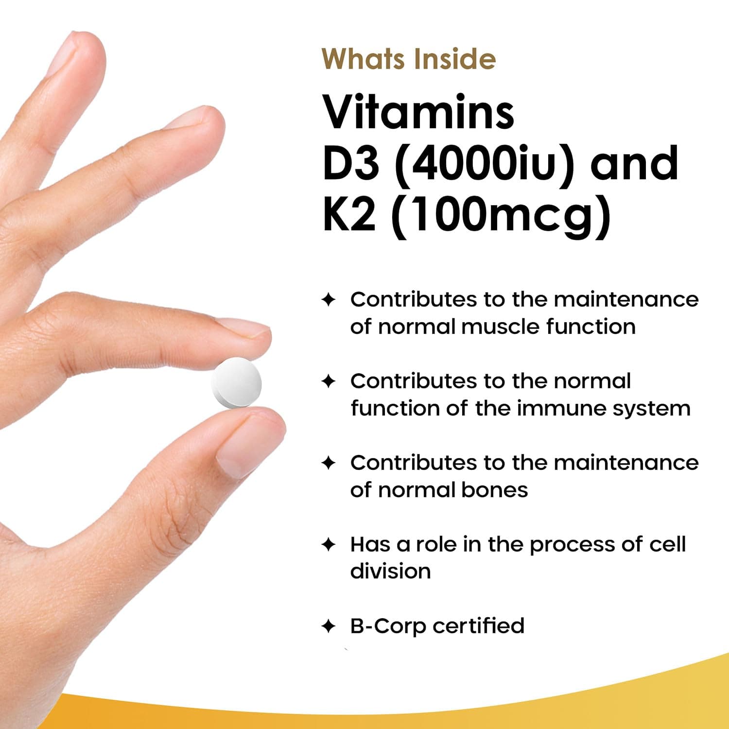 NEW LEAF PRODUCTS Vitamin D3 K2 – Bild 2