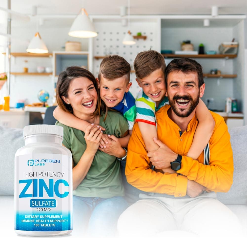 P Puregen Labs Zinc 220mg – Bild 5